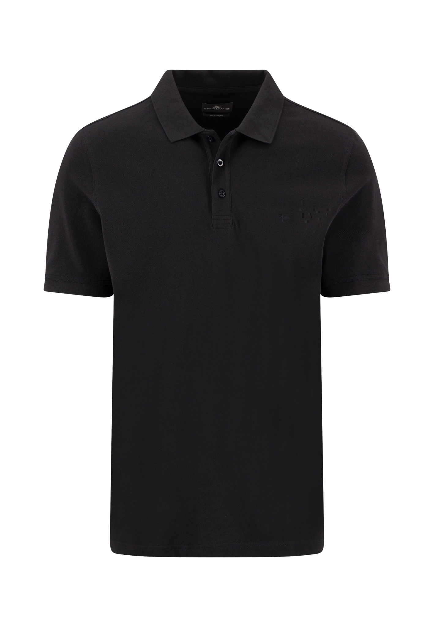 Fynch-Hatton Poloshirt piqué - schwarz