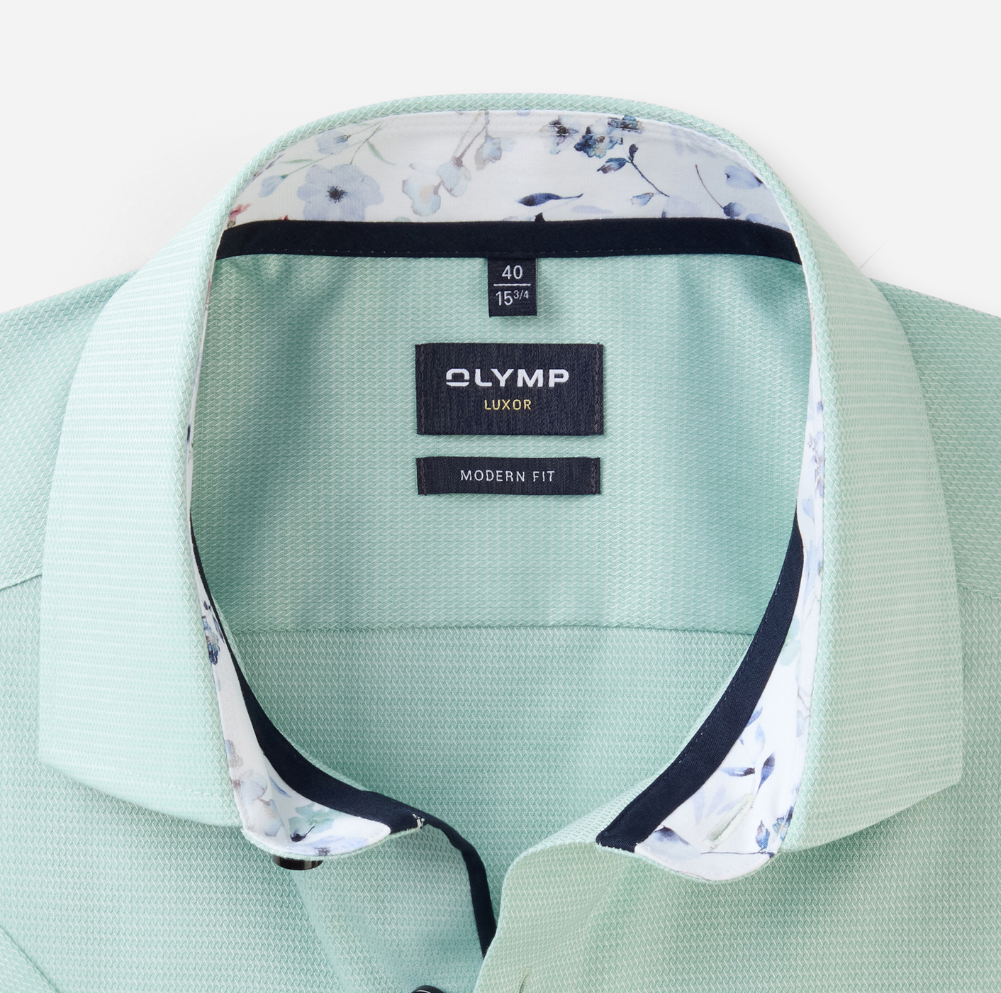 Olymp Hemd Luxor modern fit 1/2 Arm - grün