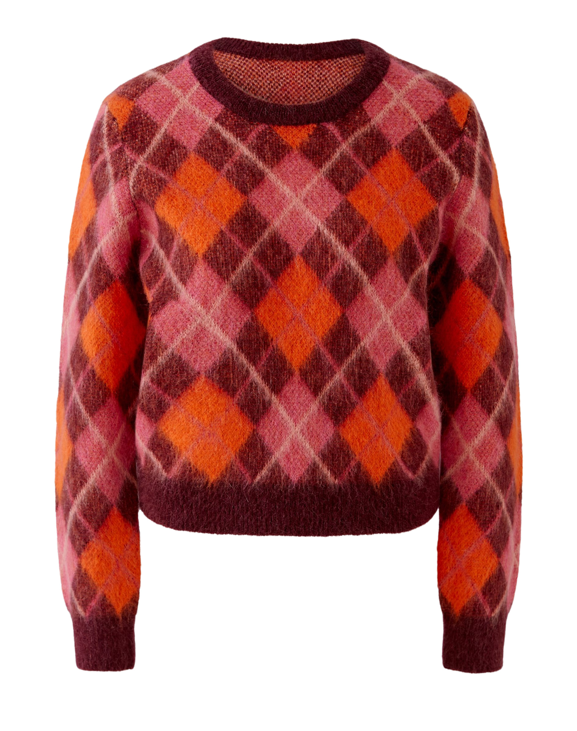 Oui Kuscheliger Argyle‑Pullover 42
