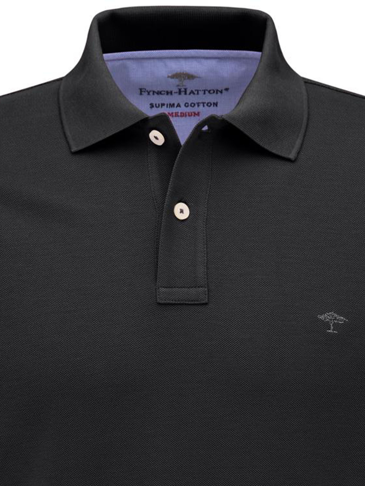 Fynch-Hatton Poloshirt - schwarz XL