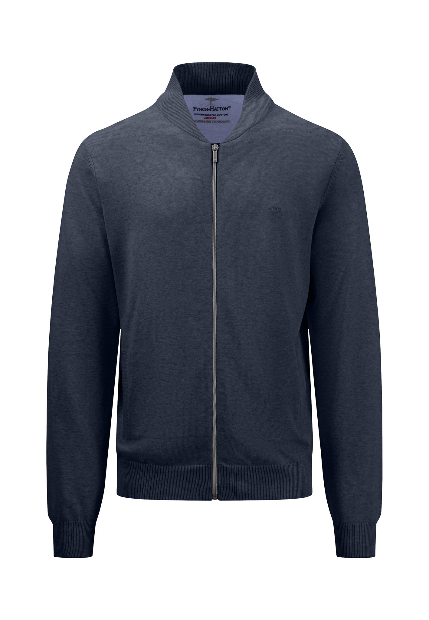 Fynch-Hatton Herren Strickjacke - dunkelblau XXL
