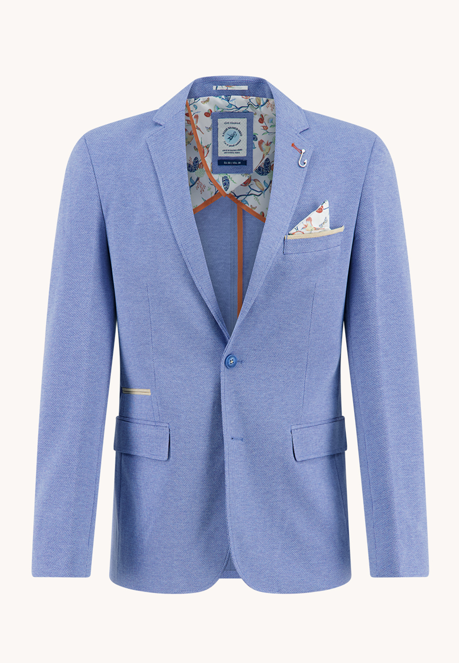 A Fish named Fred Sakko melange piqué