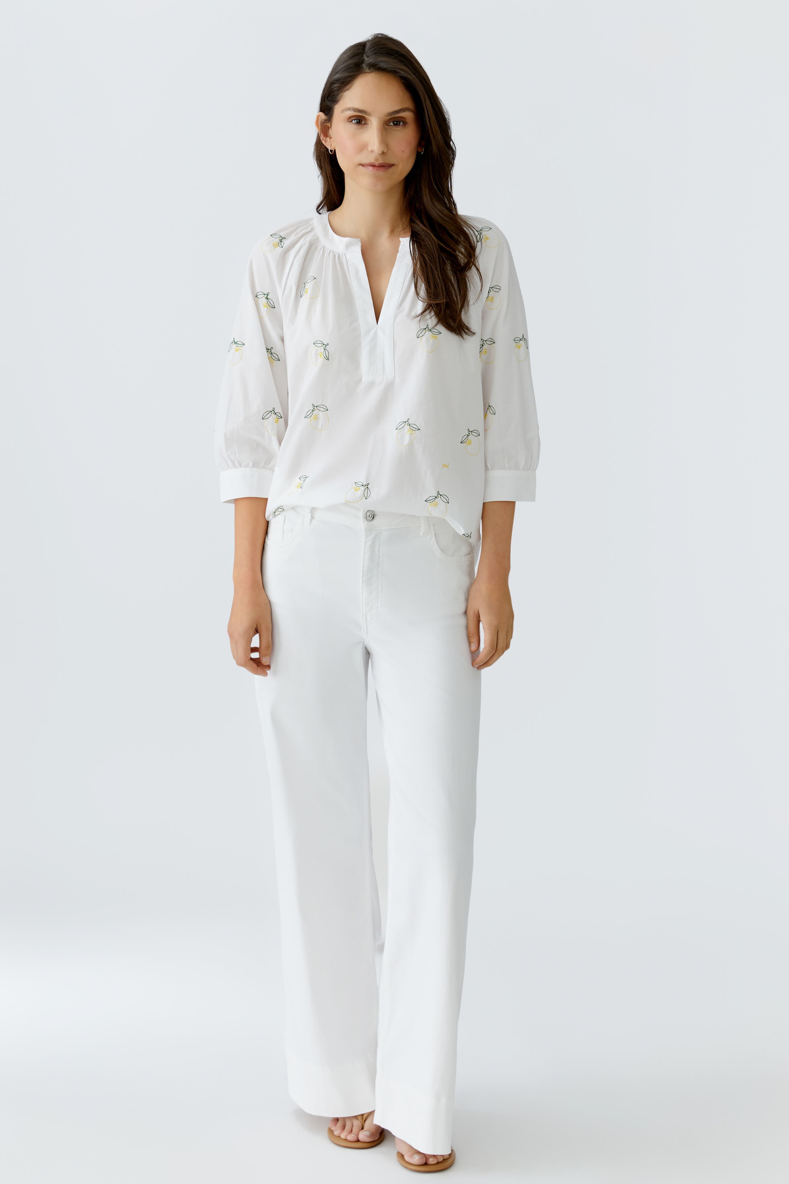 Oui Bestickte Tunika 42