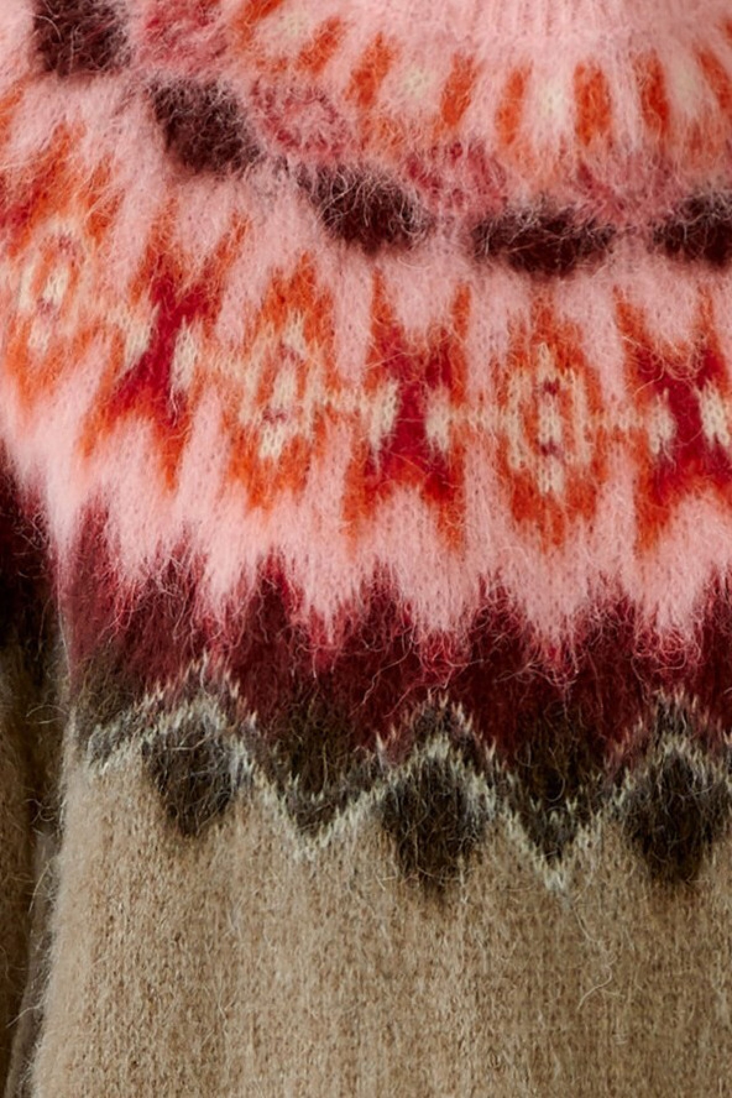 Oui Norweger‑Pullover mit Farbverlauf 42