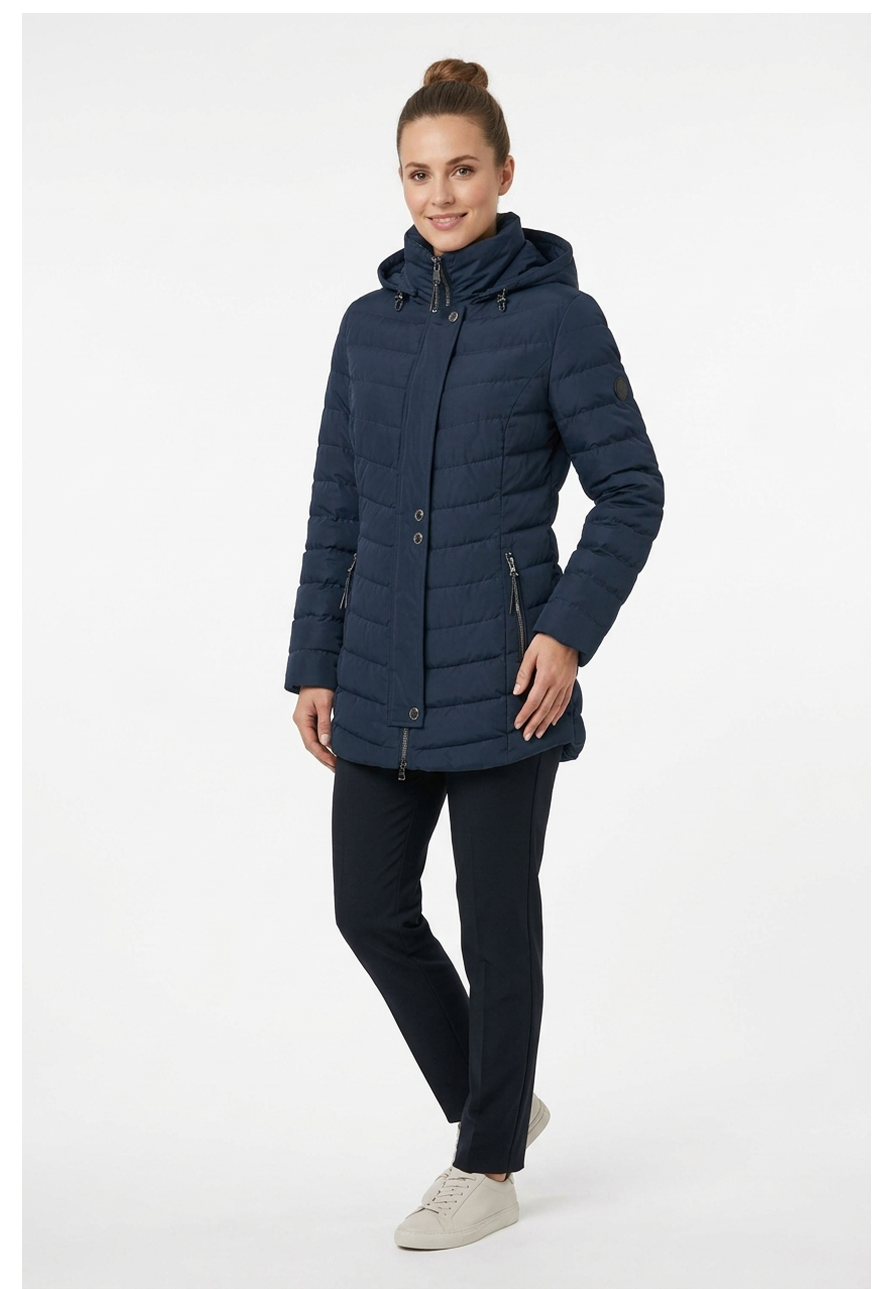 Barbara Lebek Damen Steppjacke Dunkelblau