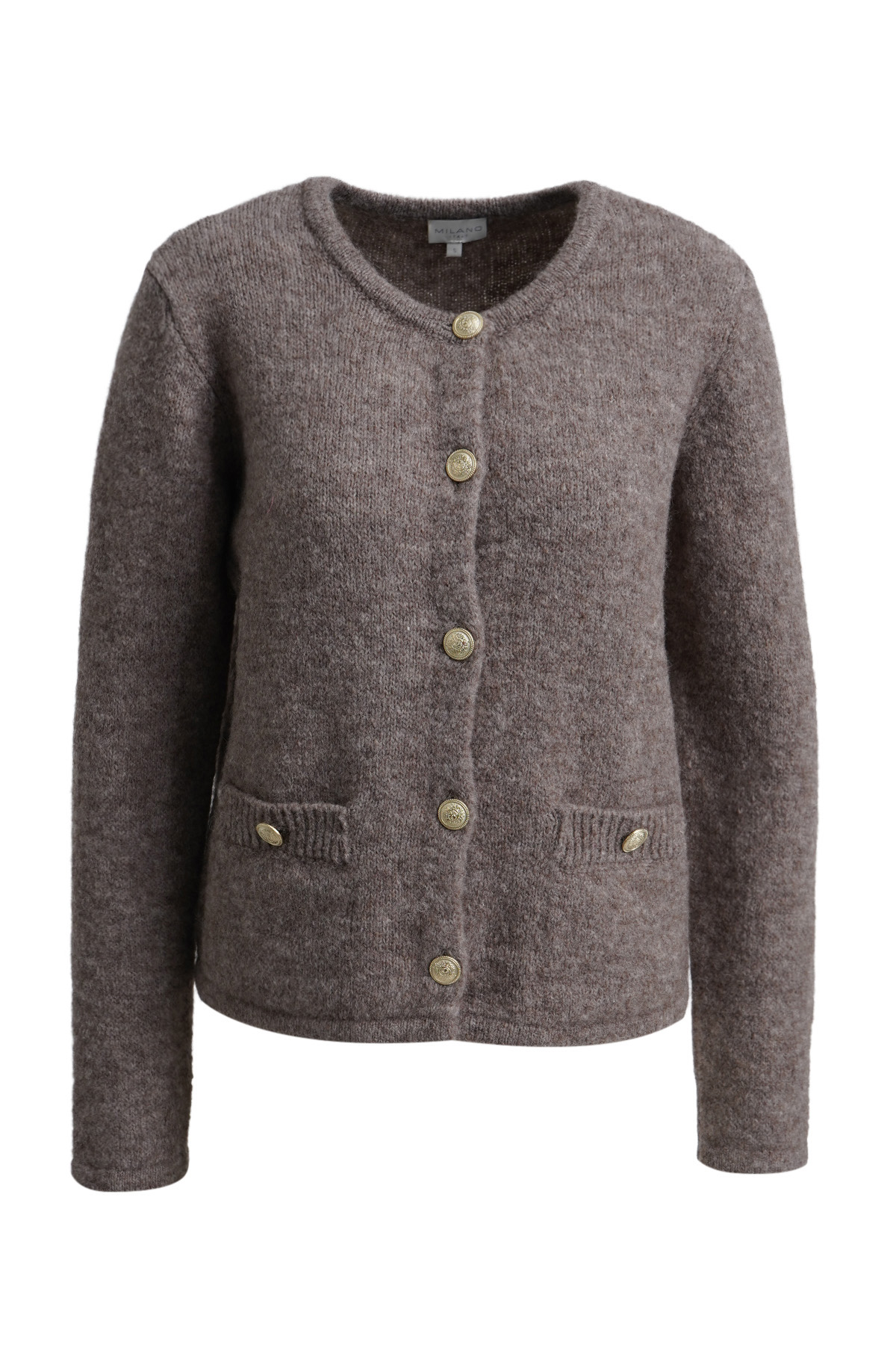 Milano Italy Damen‑Strickjacke mit goldenen Knöpfen XL
