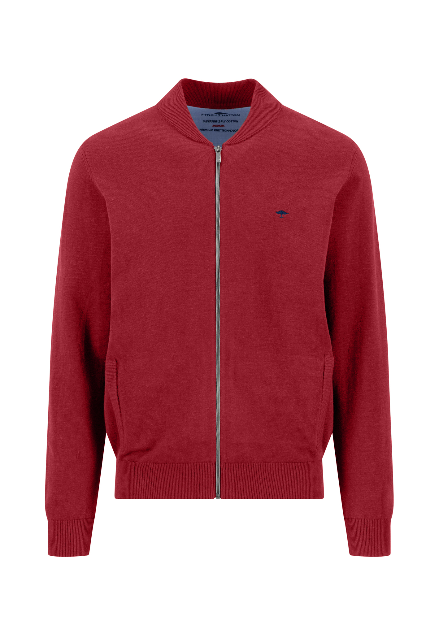 Fynch‑Hatton Strickjacke in kräftigem Rot XXL