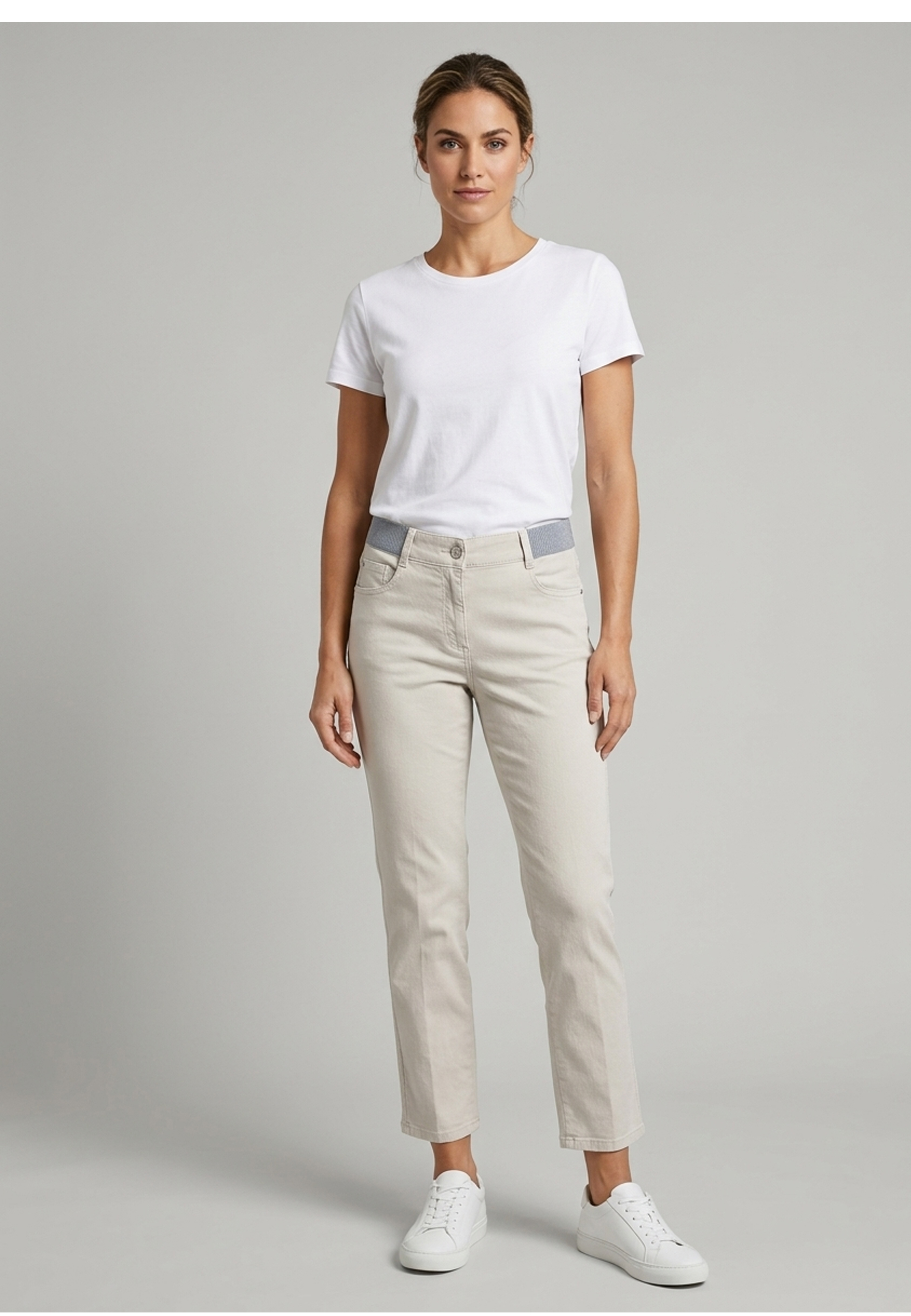 Angels Jeans Cira sporty 7/8 Länge - hellgrau