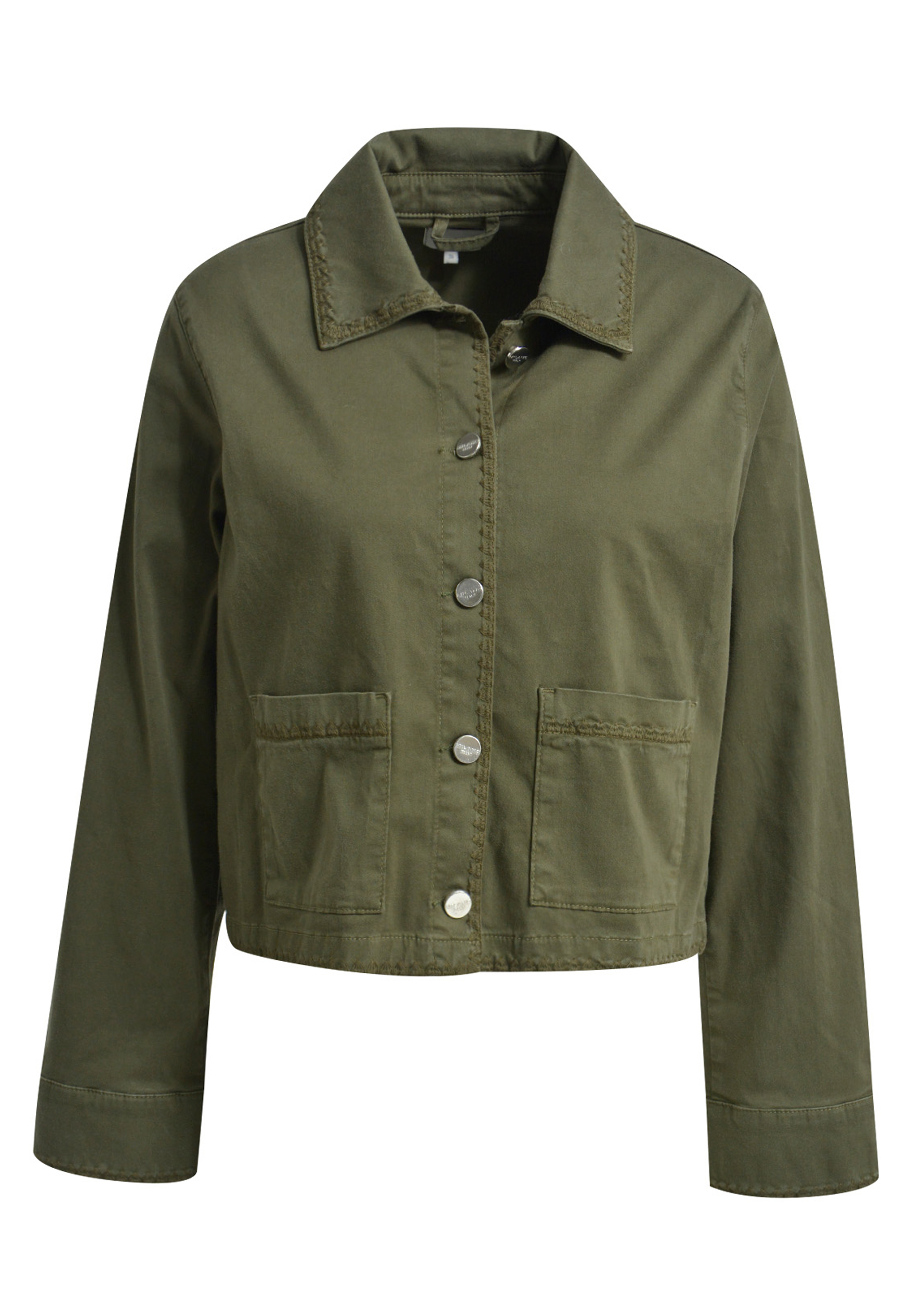 Milano Italy Jacke mit aufgesetzten Taschen - olive 40