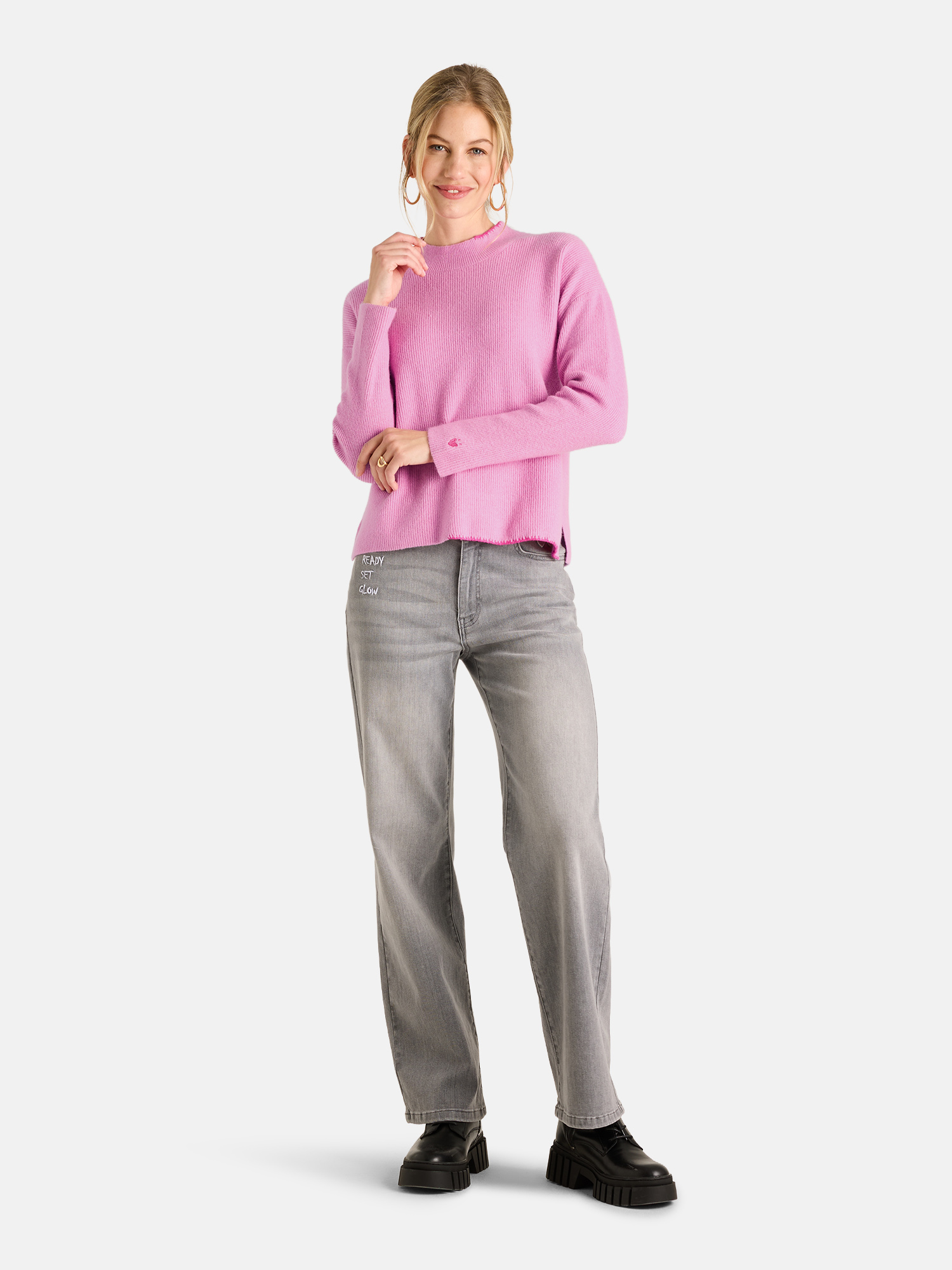 Lieblingsstück Damen Pullover – Feinstrick in Pink 44