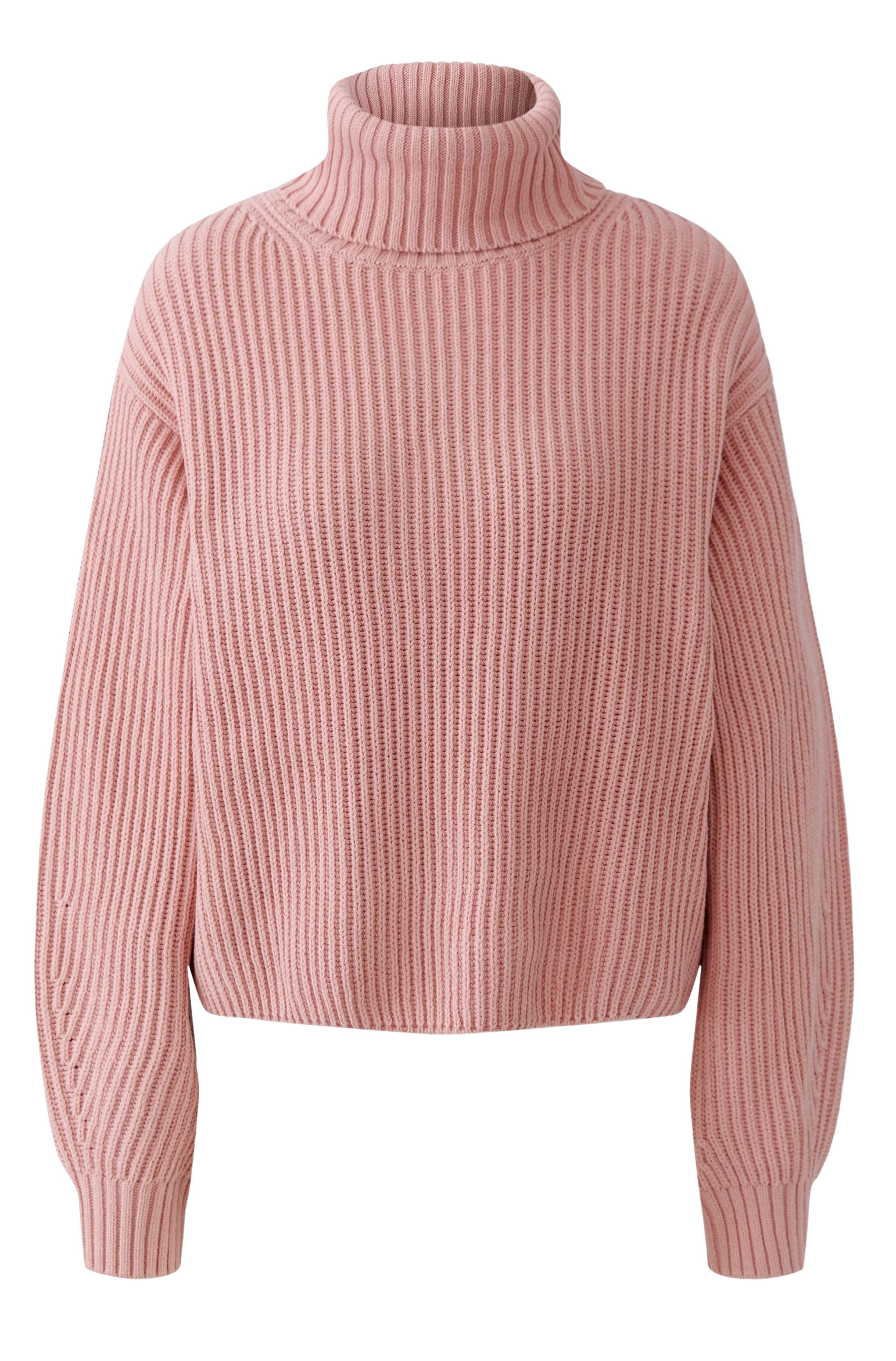 Oui Damenpullover in Rosa – Weicher Strick, Rollkragen 42
