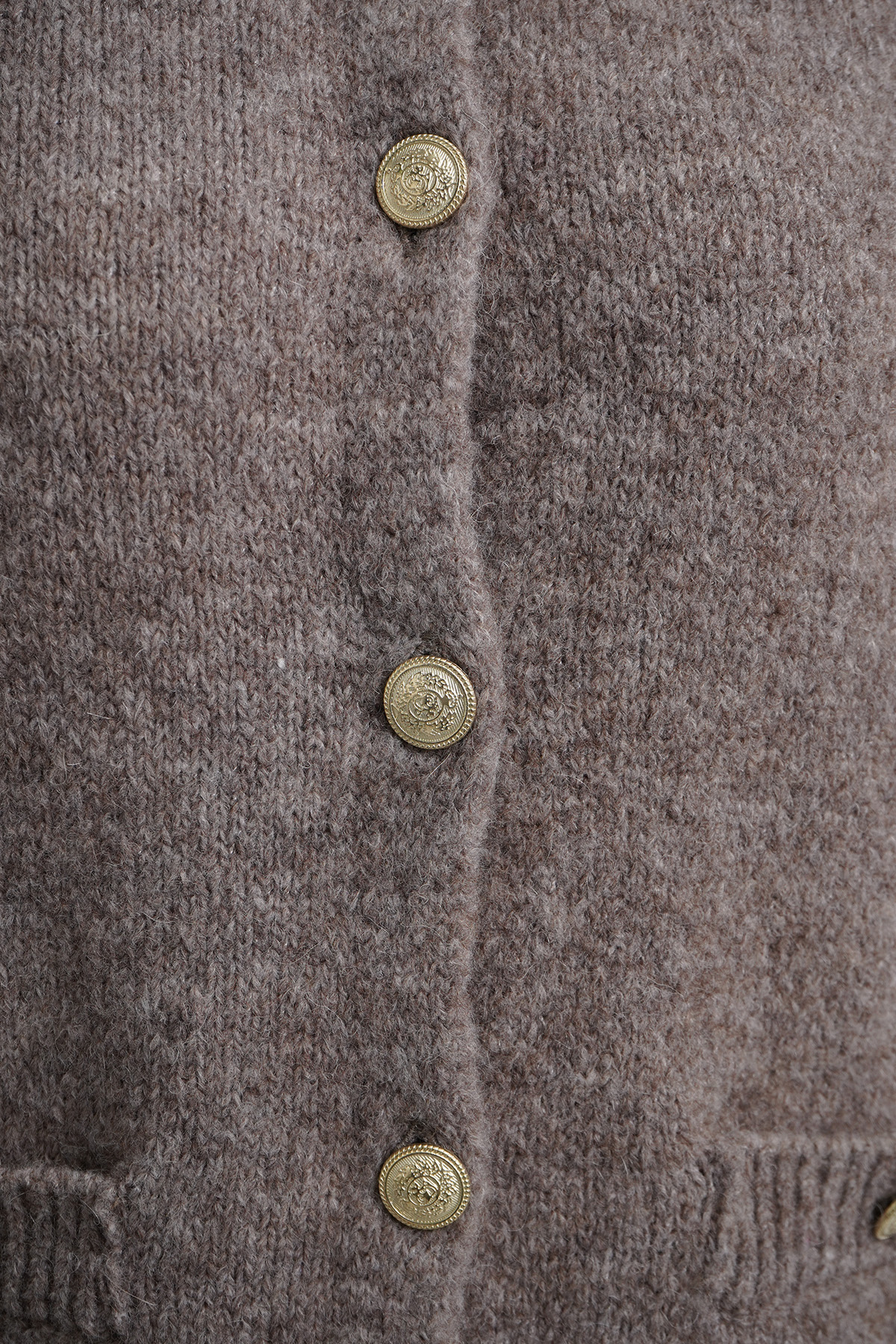 Milano Italy Damen‑Strickjacke mit goldenen Knöpfen XL