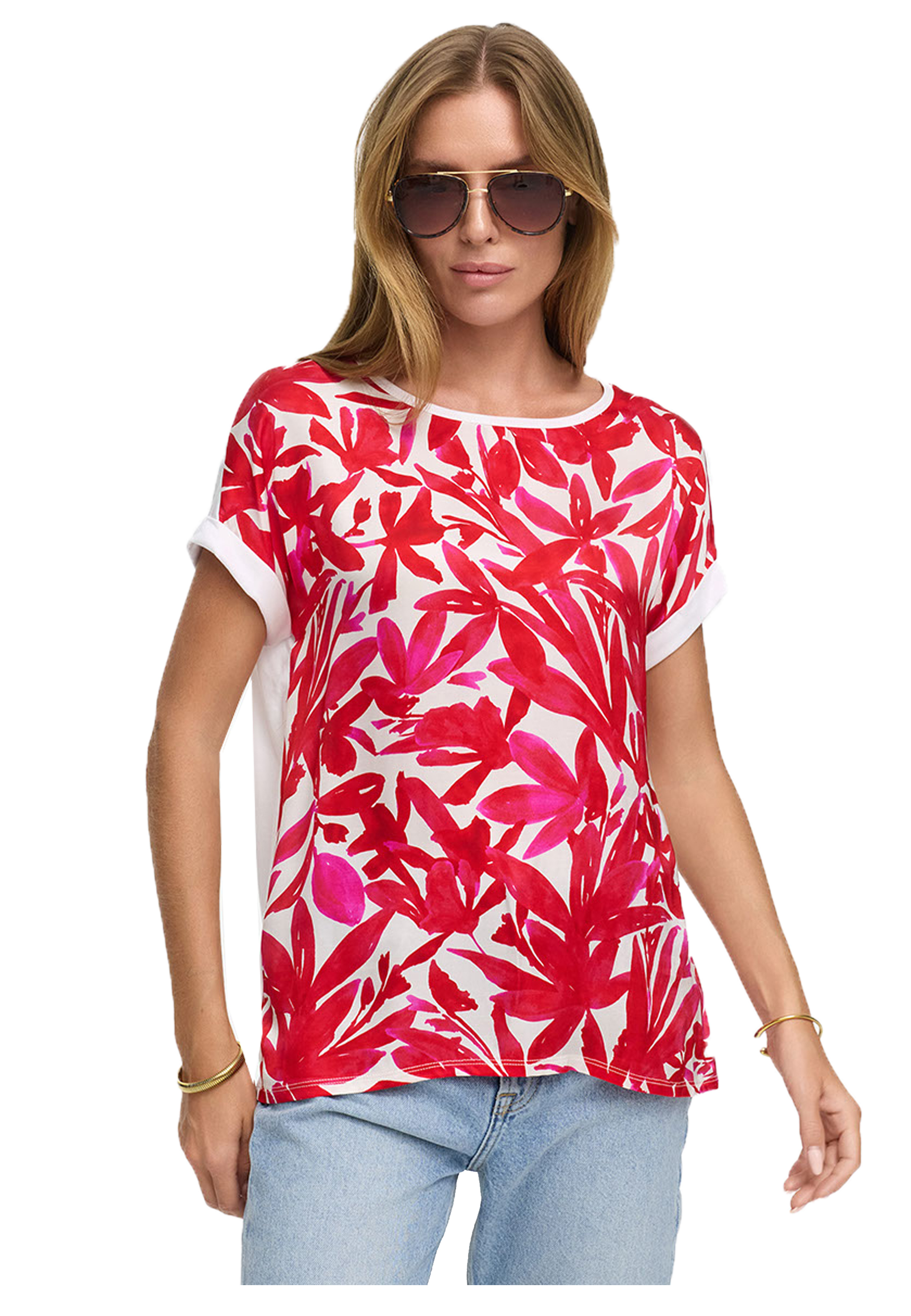 Catnoir T-Shirt 1/2 Arm Viskose Satin