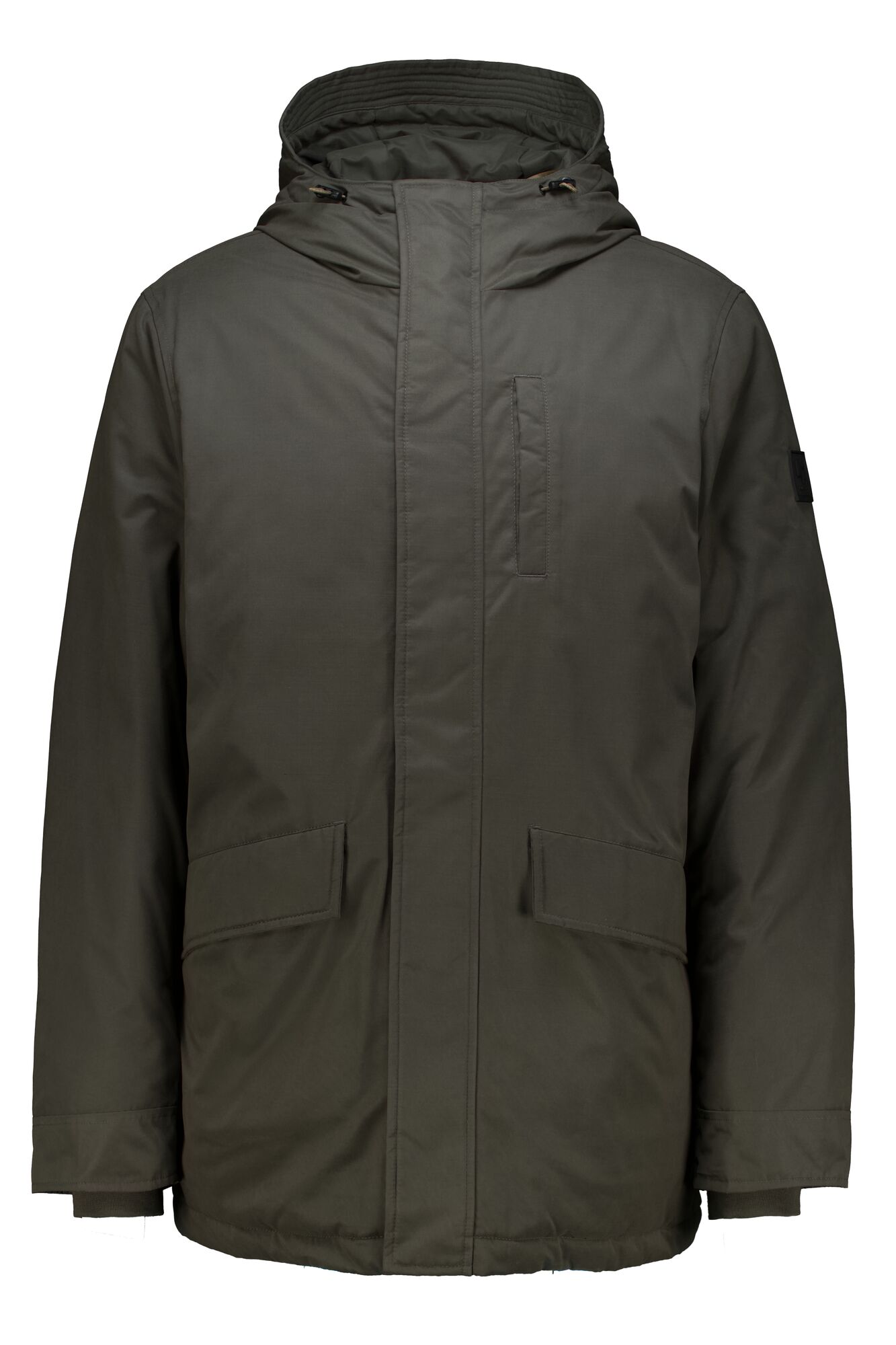 Garcia Herren Winterjacke mit Kapuze Olivgrün