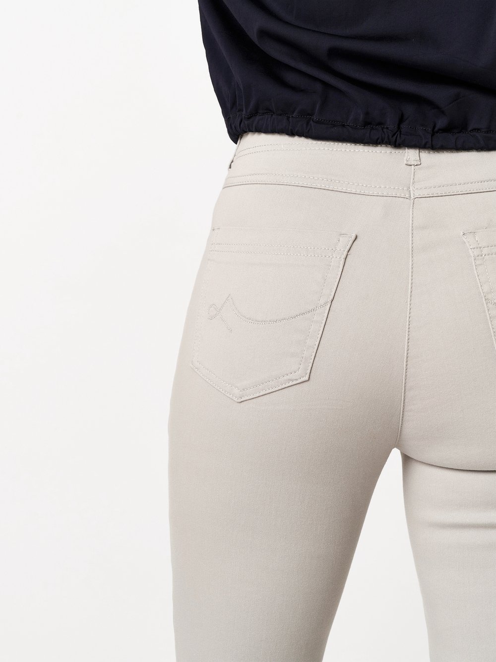 Relaxed Damen Hose Meine beste Freundin - silbergrau 46