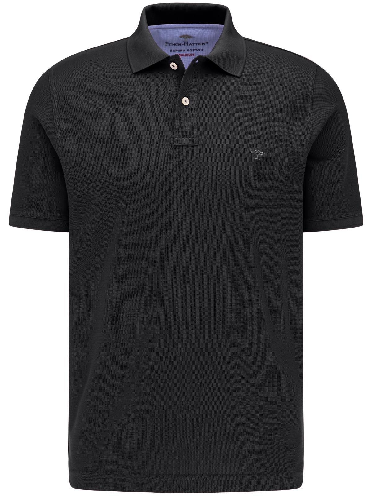 Fynch-Hatton Poloshirt - schwarz
