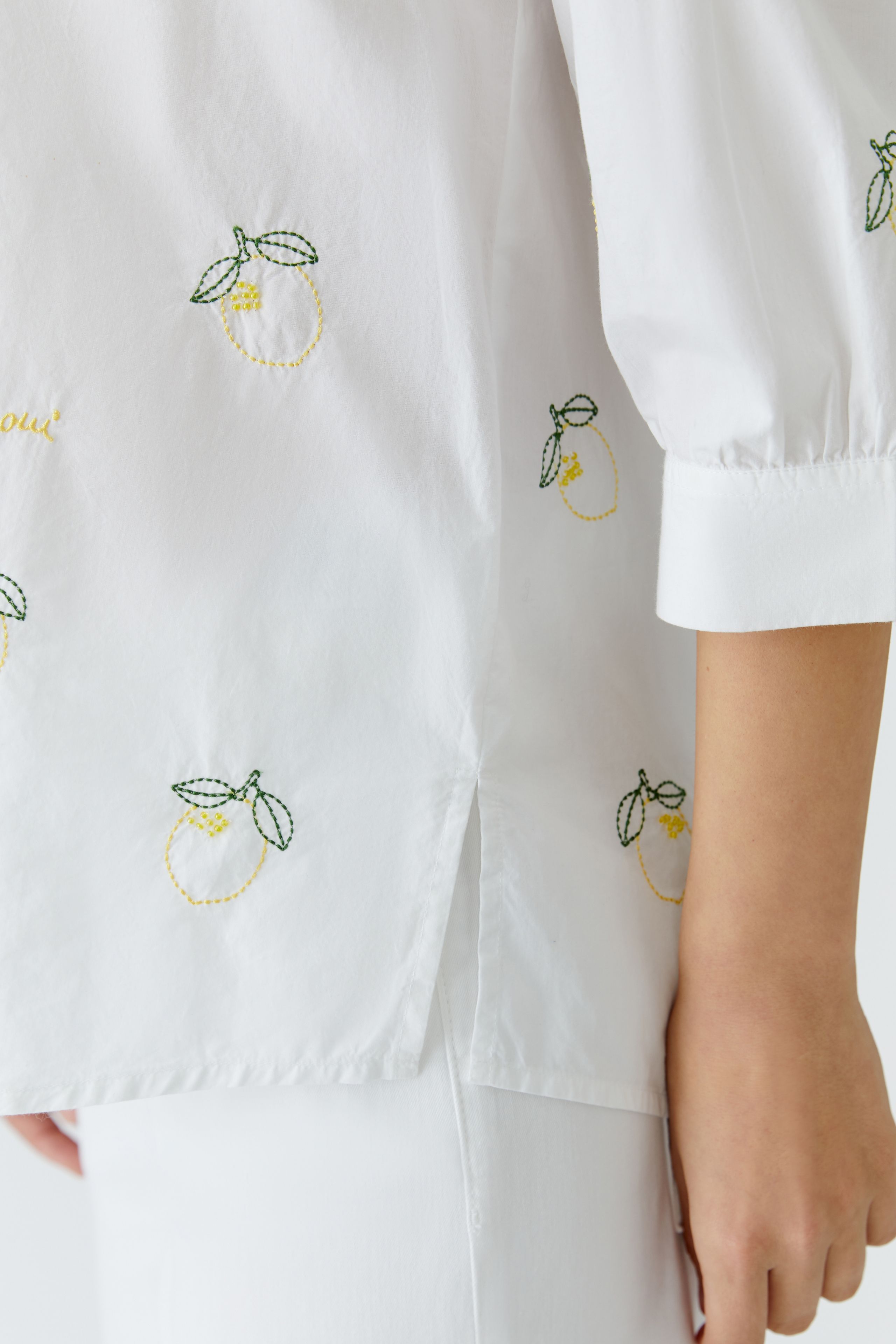 Oui Bestickte Tunika 42