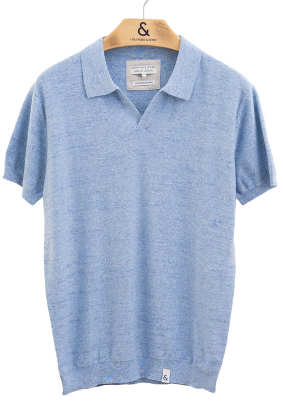 Colours & Sons Herren Strick-Poloshirt XL