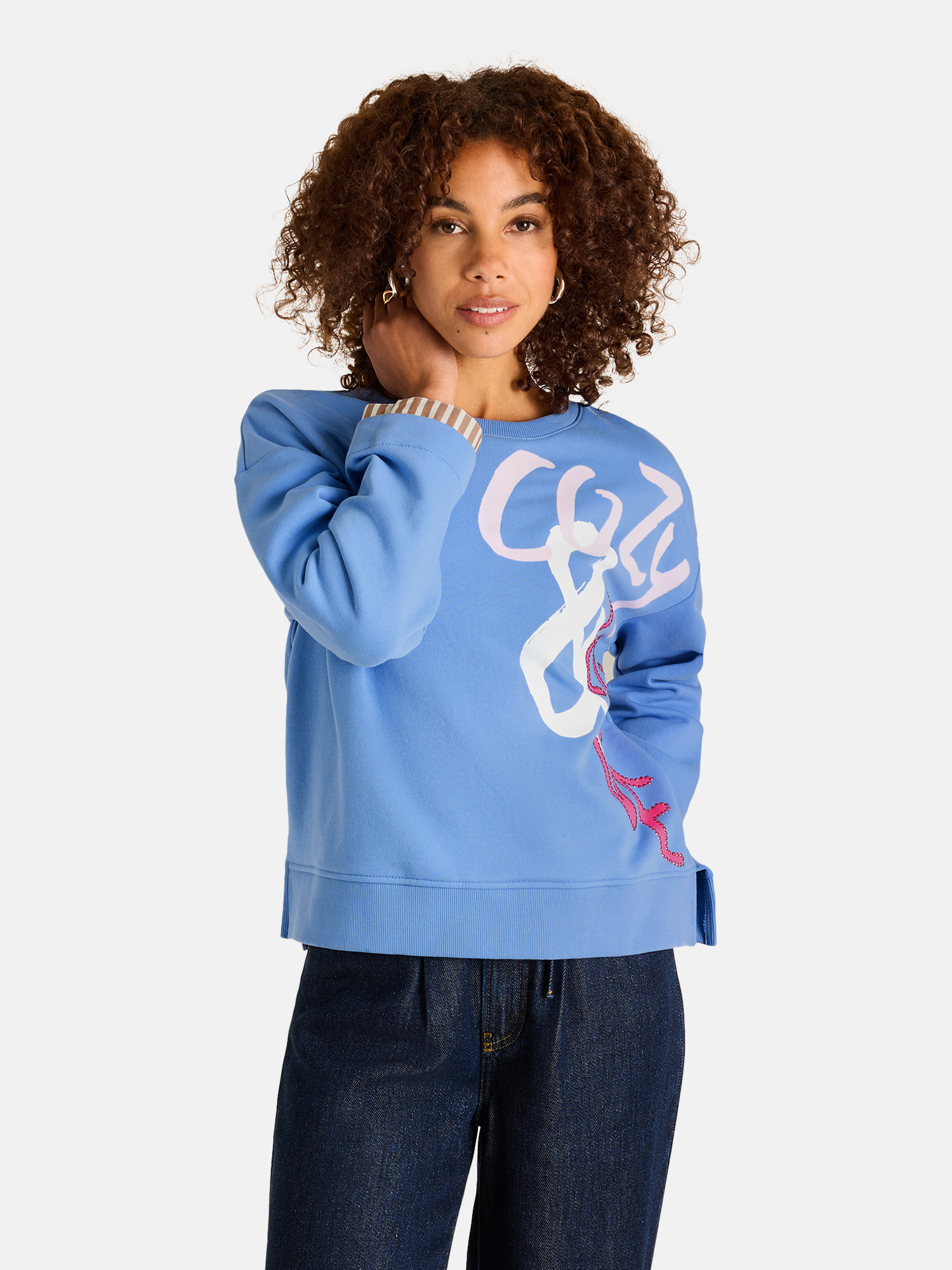 Lieblingsstück Damen Sweatshirt COZ & LOV – Blau XS