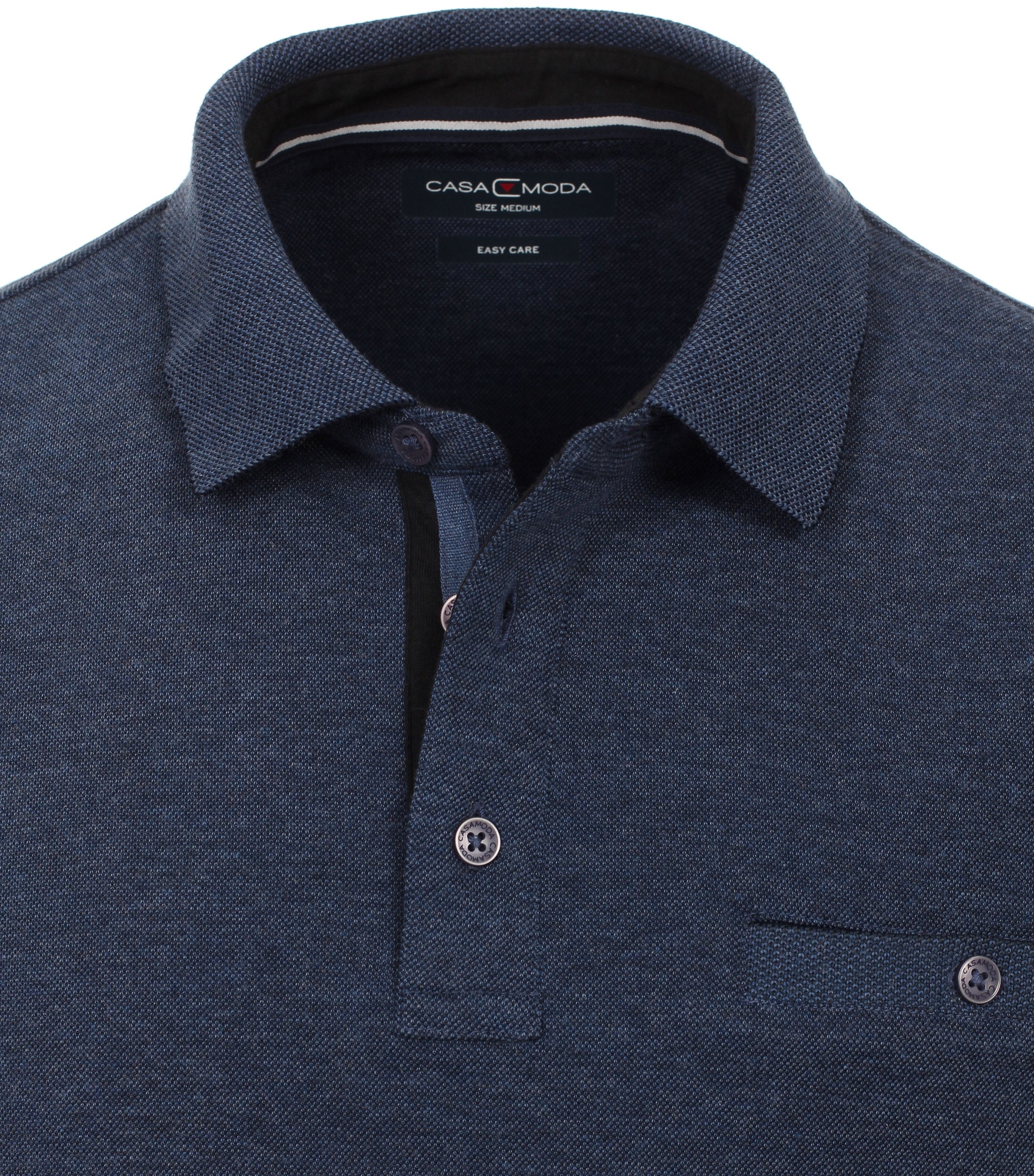 Casamoda Herren Polo-Shirt Langarm