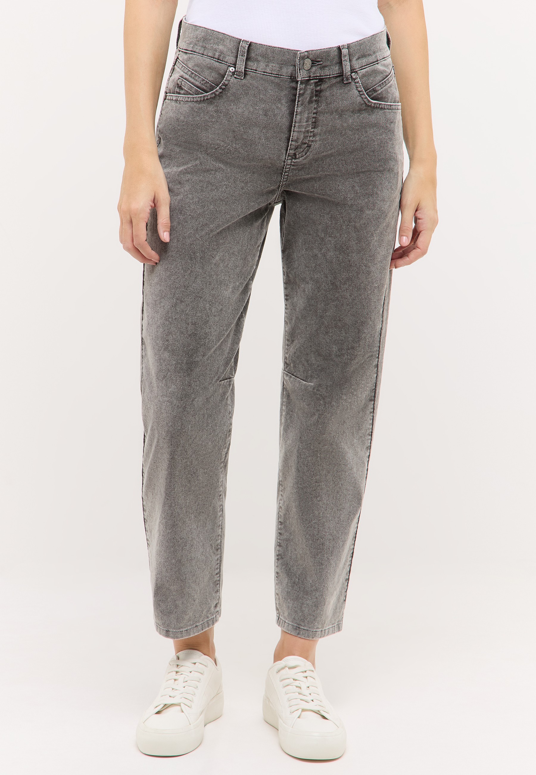 Angel Damen Cordhose O-Shape - anthracite 36