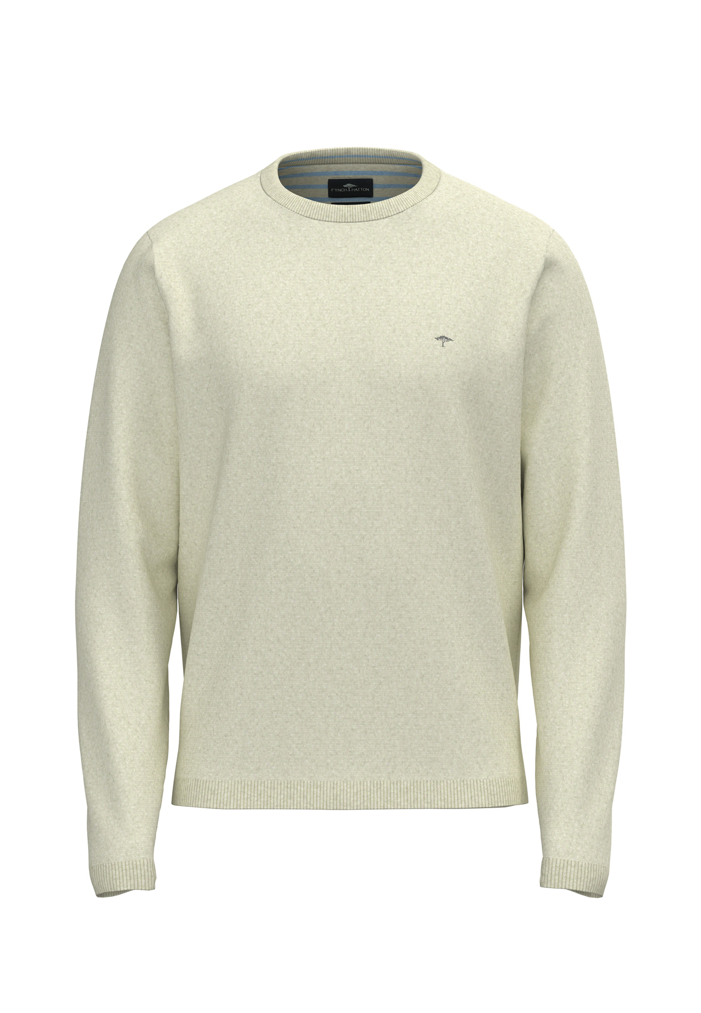 Fynch-Hatton Pullover O-Neck Air cotton - offwhite