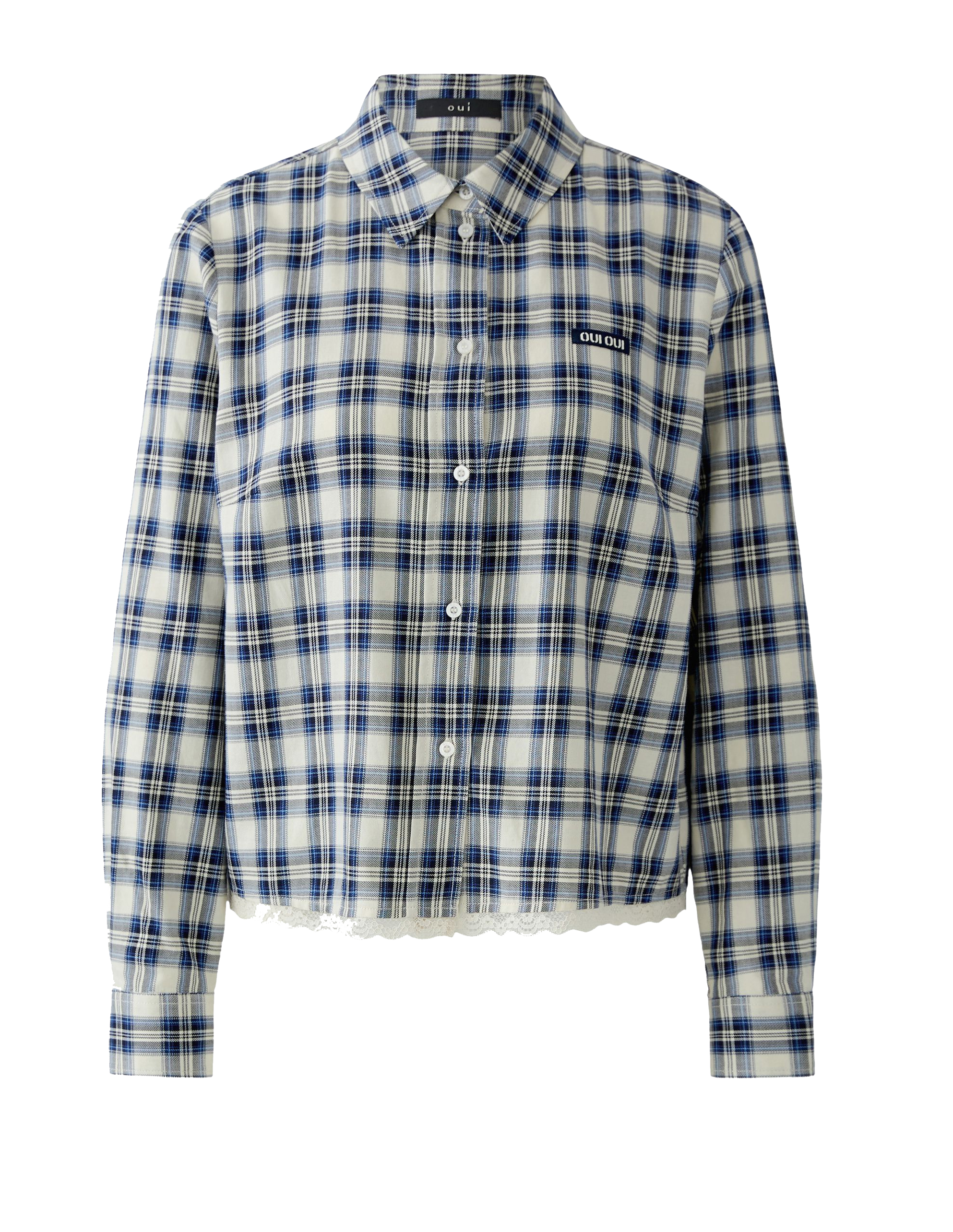 Oui Damenbluse mit Karomuster 42