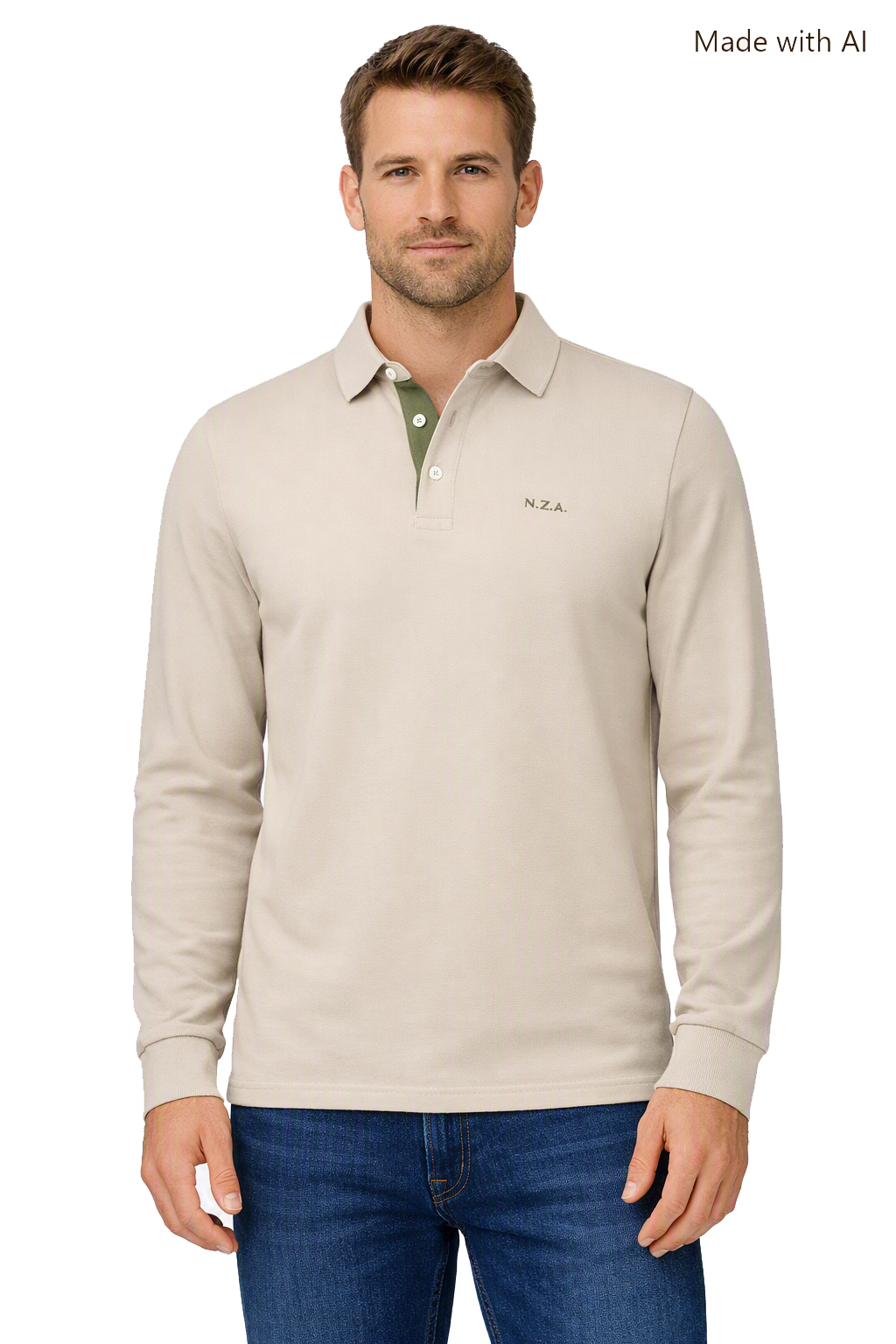 New Zealand Auckland Herren Langarm‑Polo M