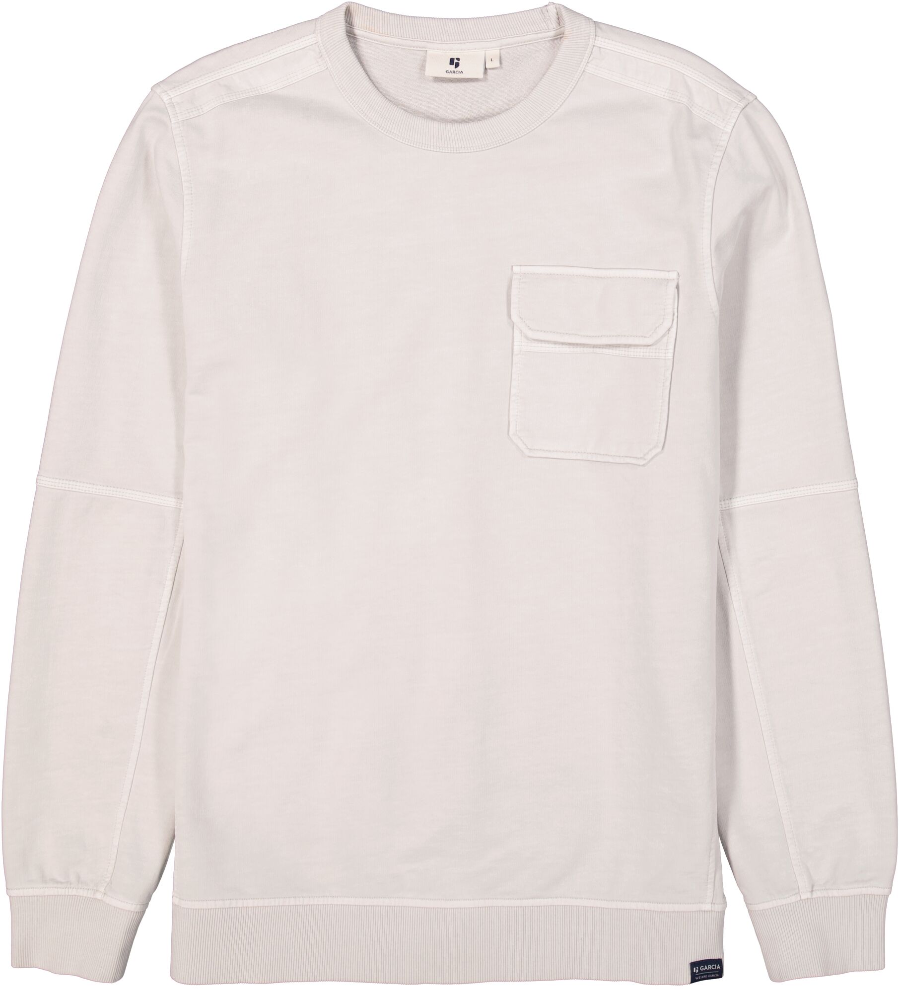Garcia Herren Sweatshirt - hellgrau L