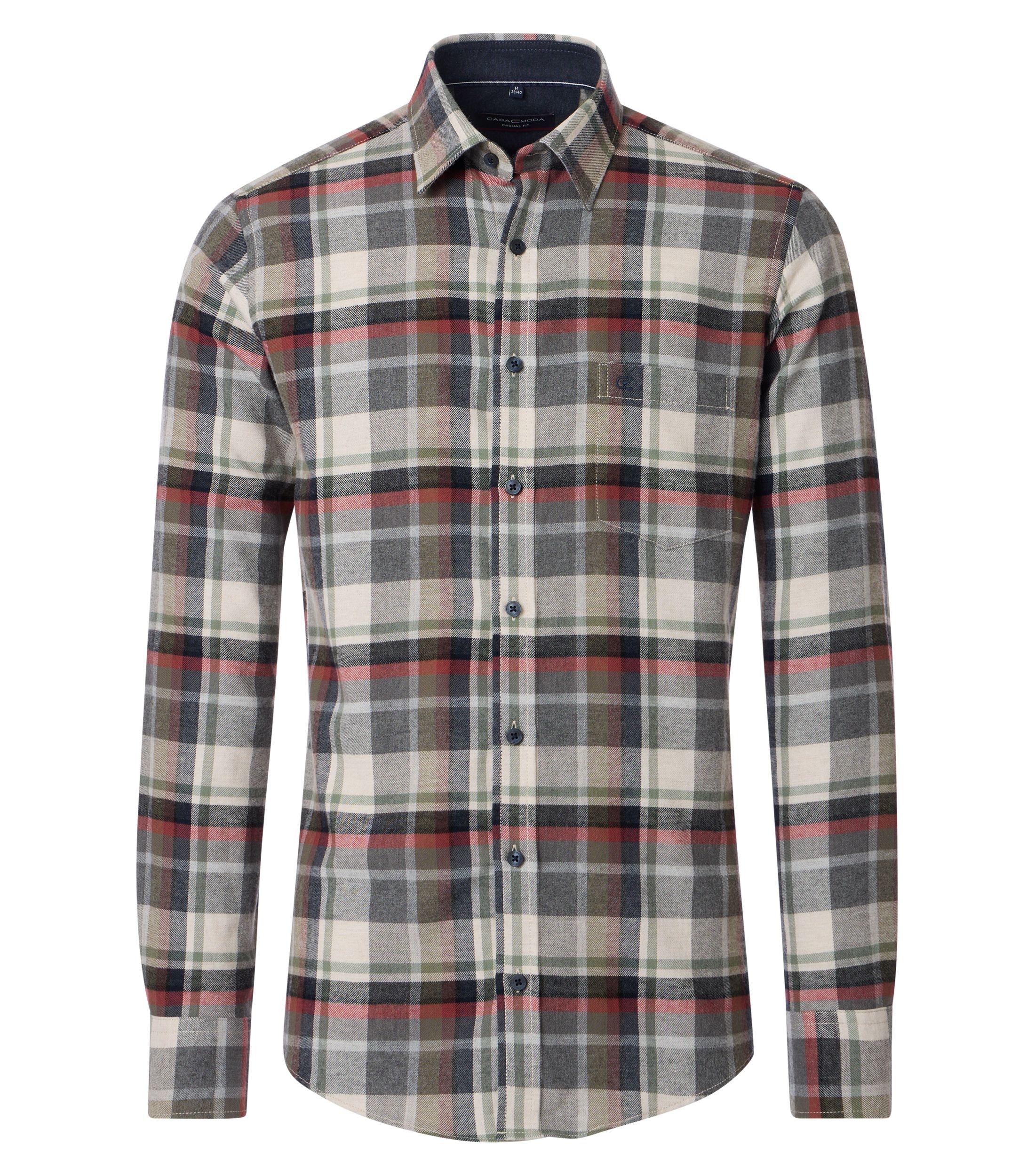 Casamoda Flanellhemd kariert casual fit