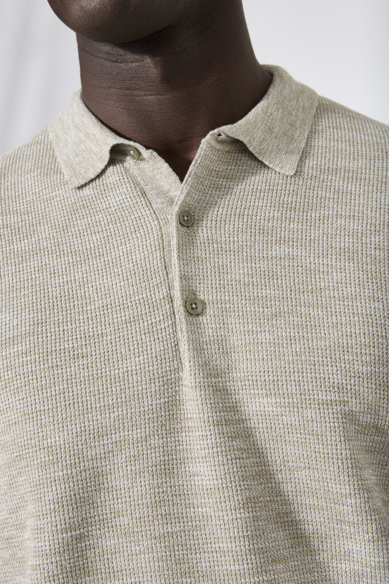 Garcia Herren Strickpolo langarm L