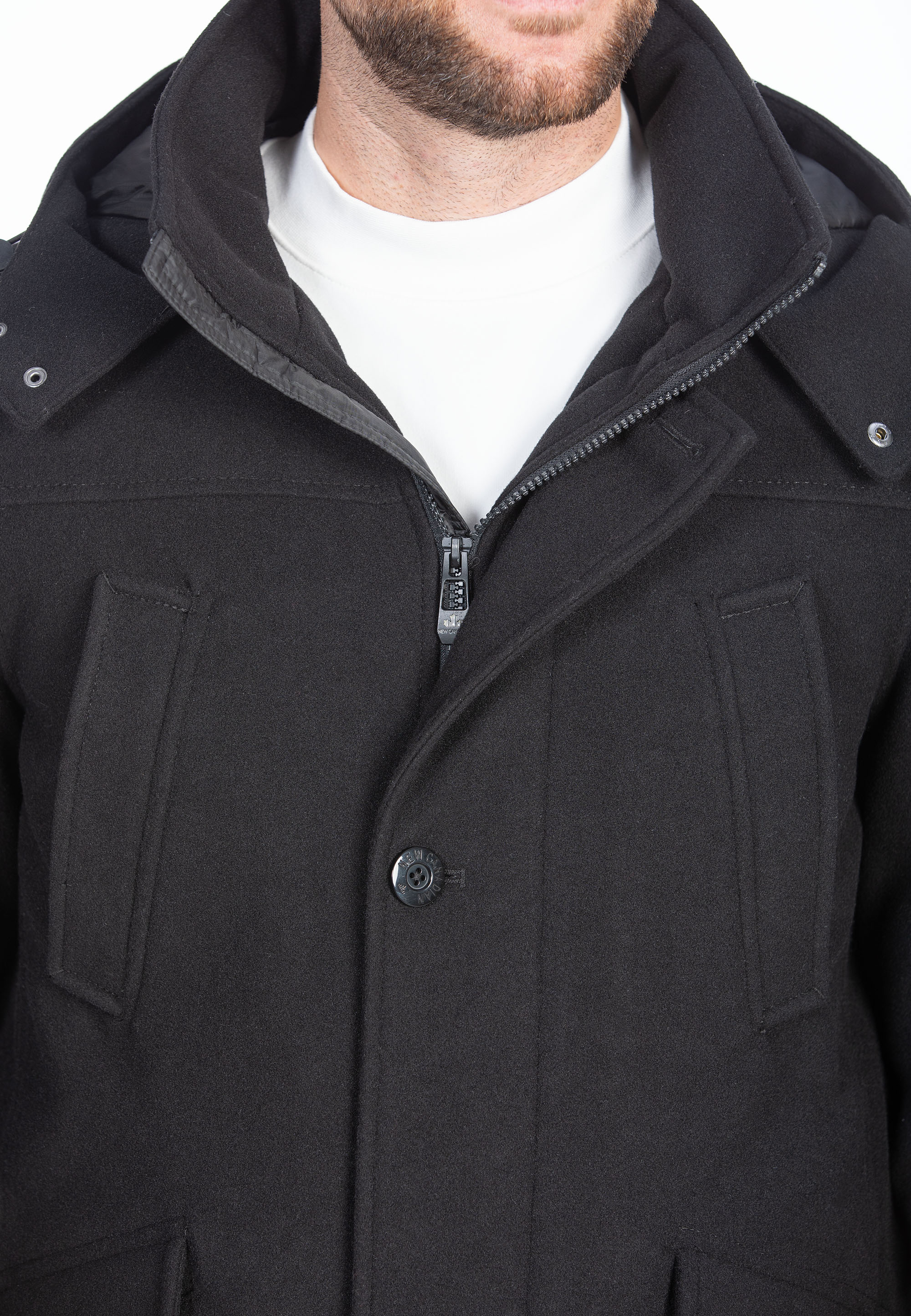 New Canadian Jacke im Wool-Look