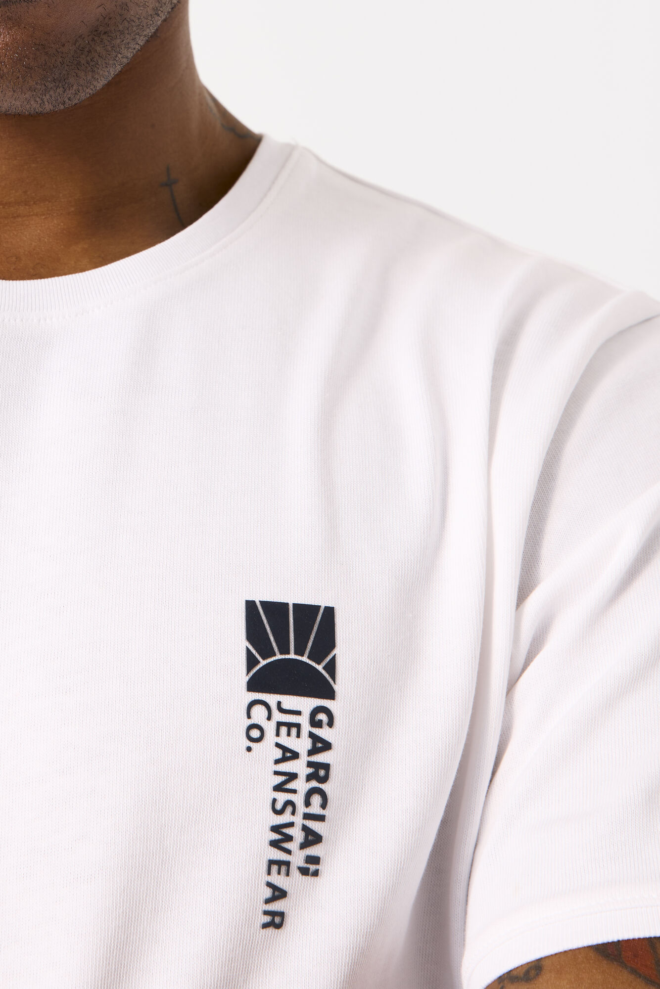 Garcia Herren T-Shirt print - weiß