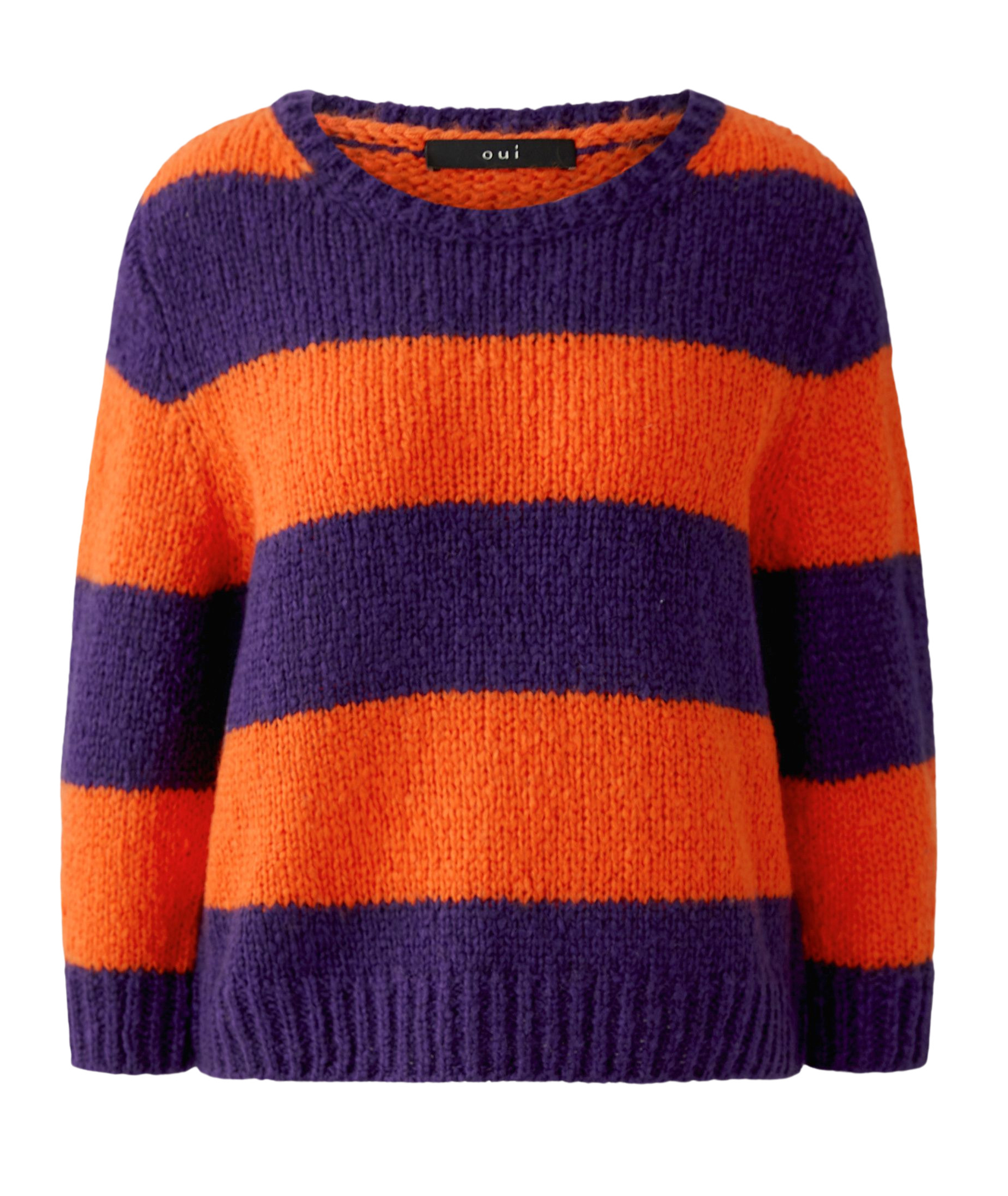 Oui Damen‑Pullover ESMY mit Streifenmuster 42
