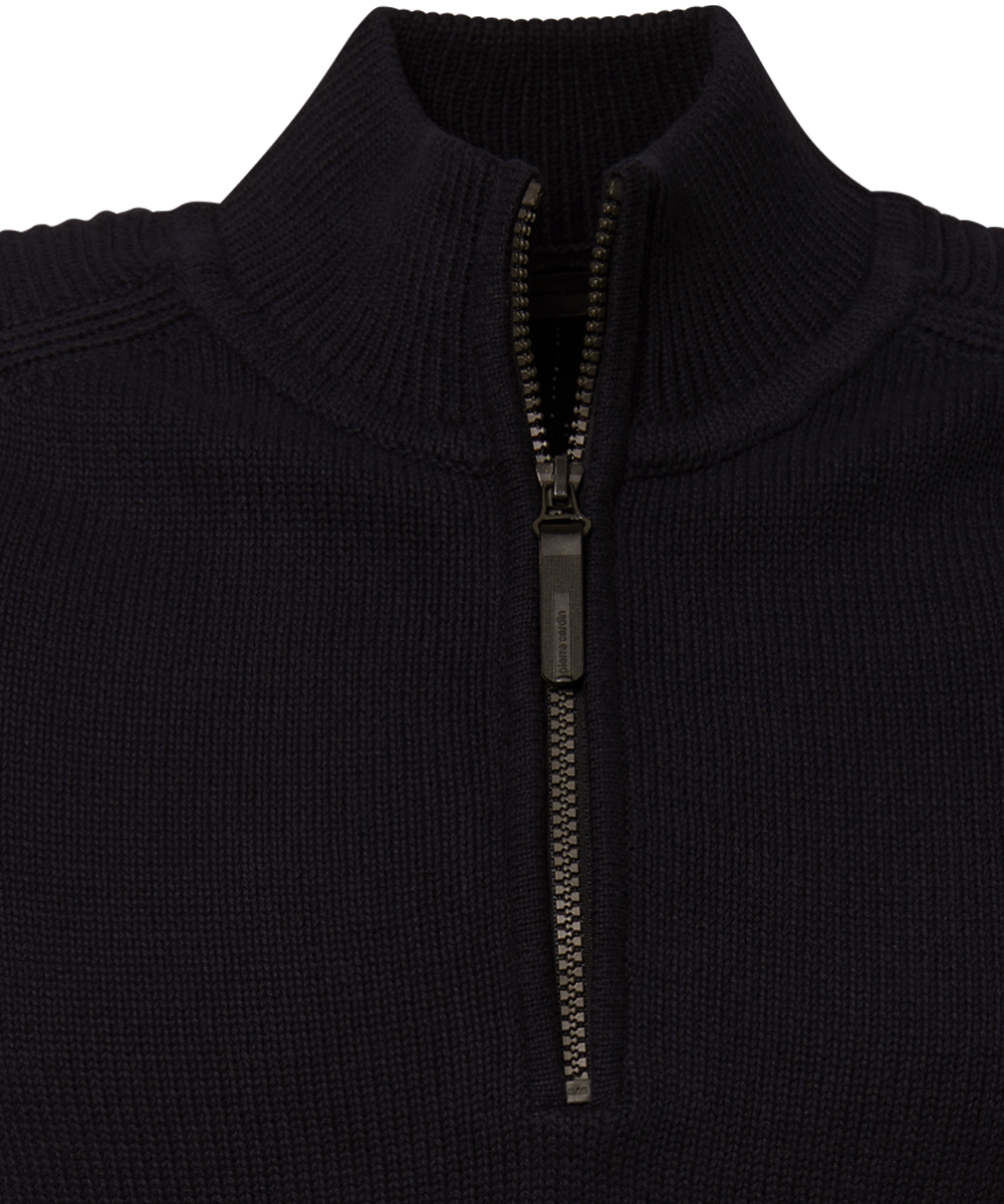 Pierre Cardin Pullover Troyer zip - dunkelblau
