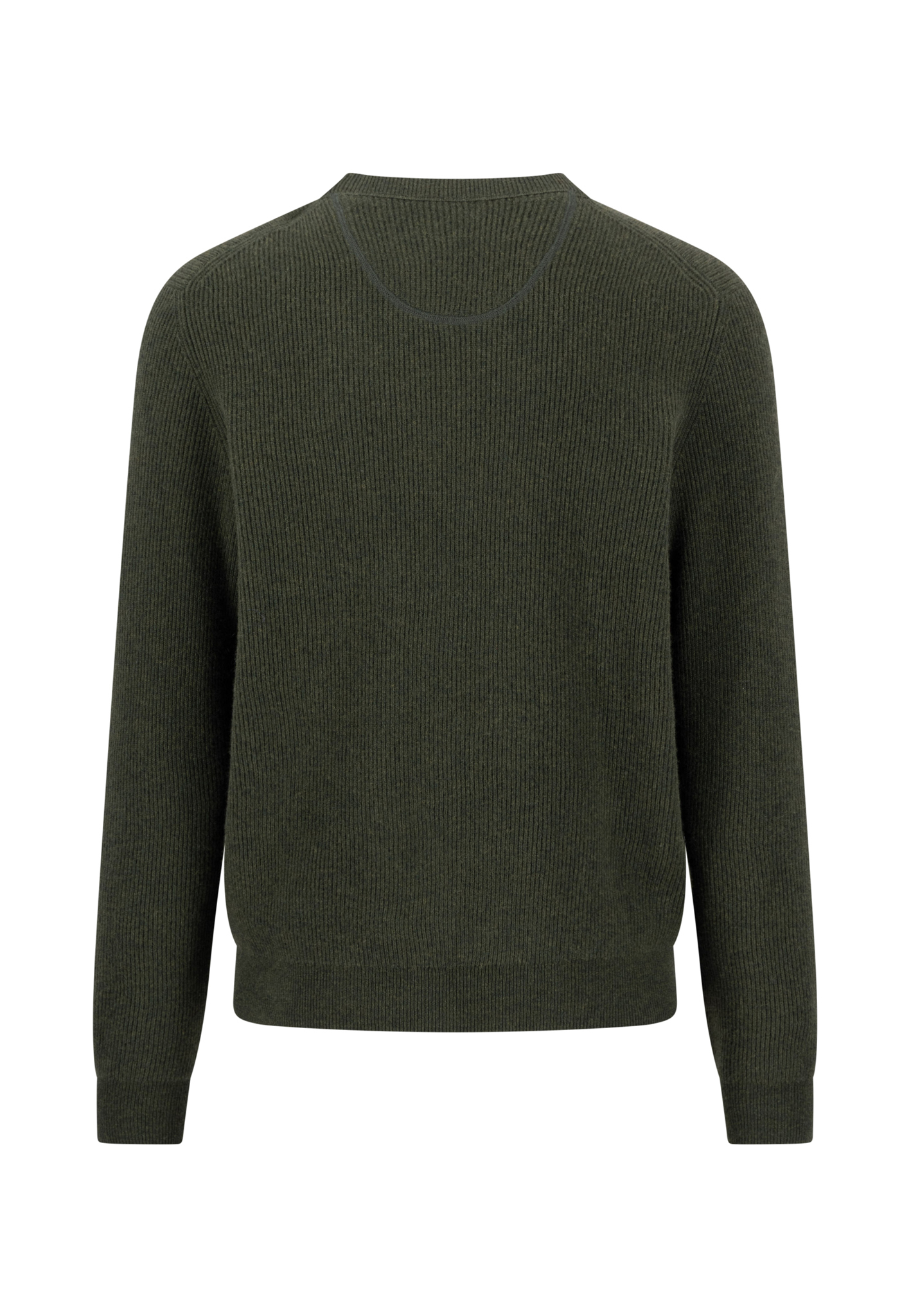 Fynch-Hatton Herrenpullover Wolle - dunkelgrün XXL