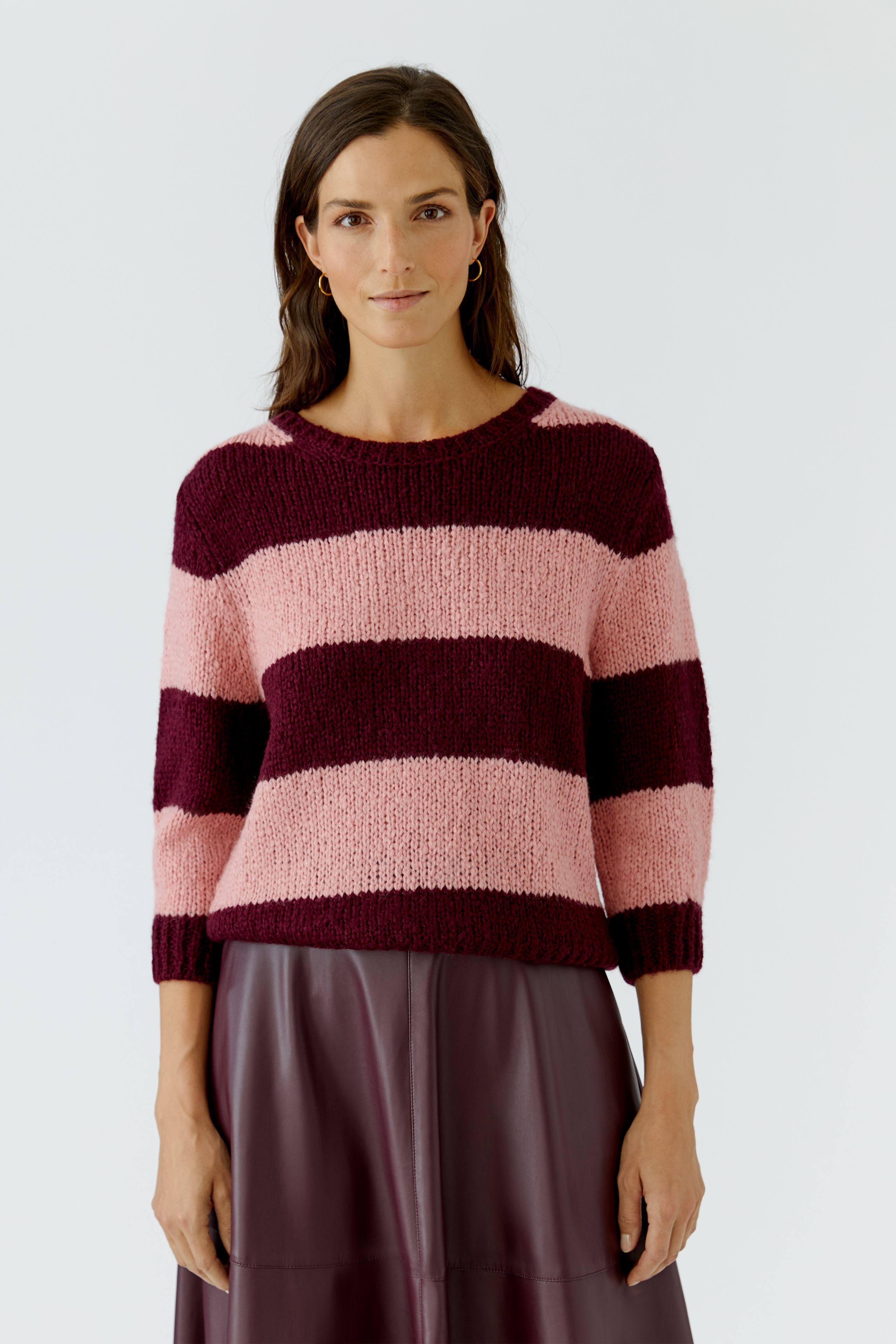 Oui Damen‑Pullover ESMY mit Streifenmuster 42