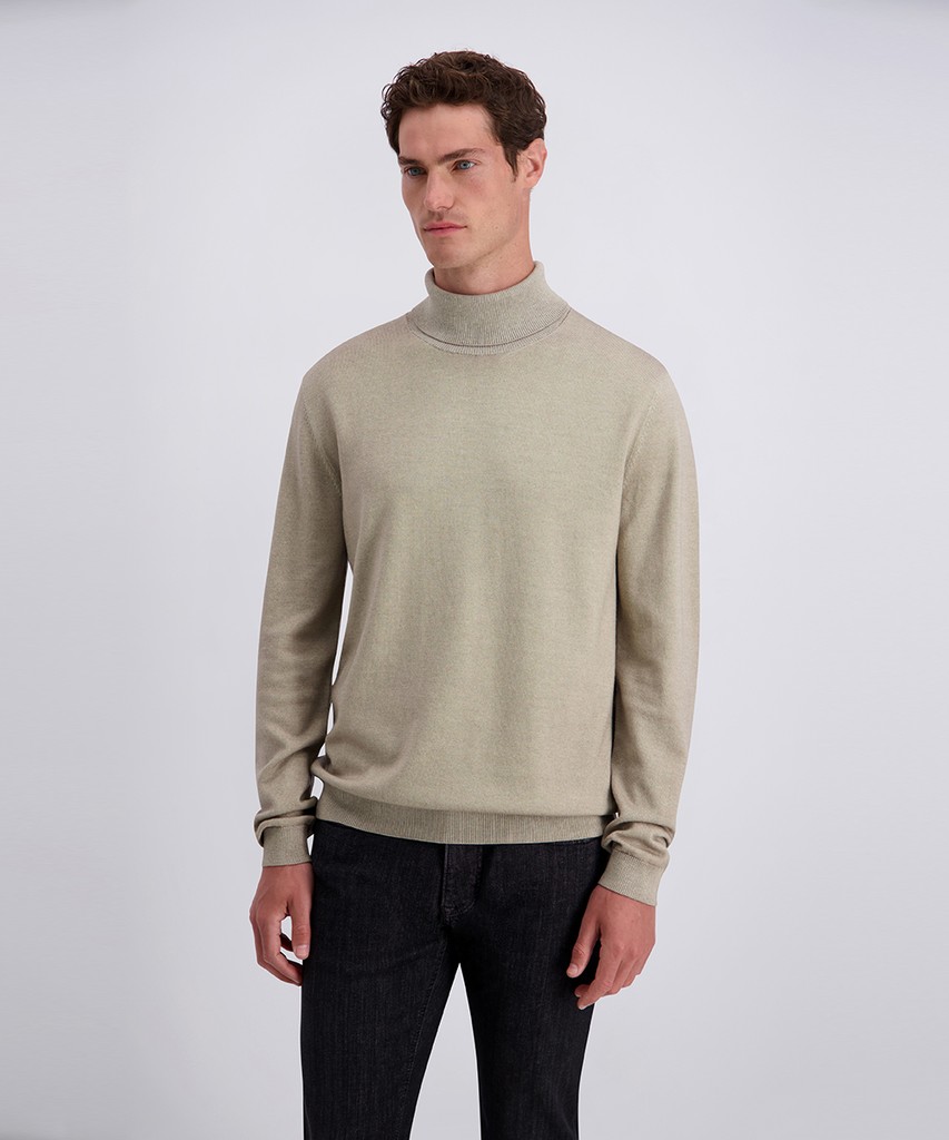Pierre Cardin Herren Rollkragenpullover - oyster grey XXL