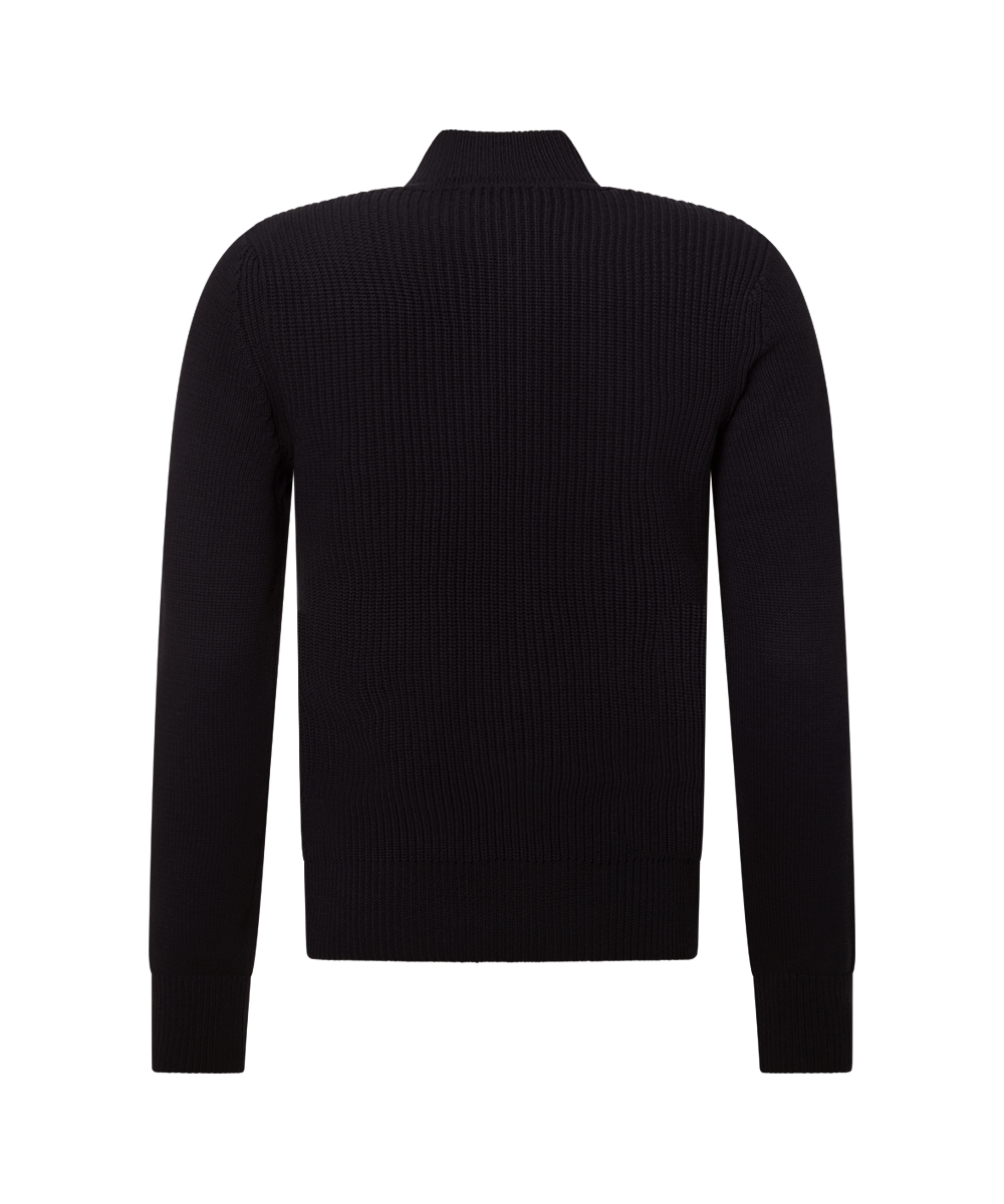 Pierre Cardin Pullover Troyer zip - dunkelblau