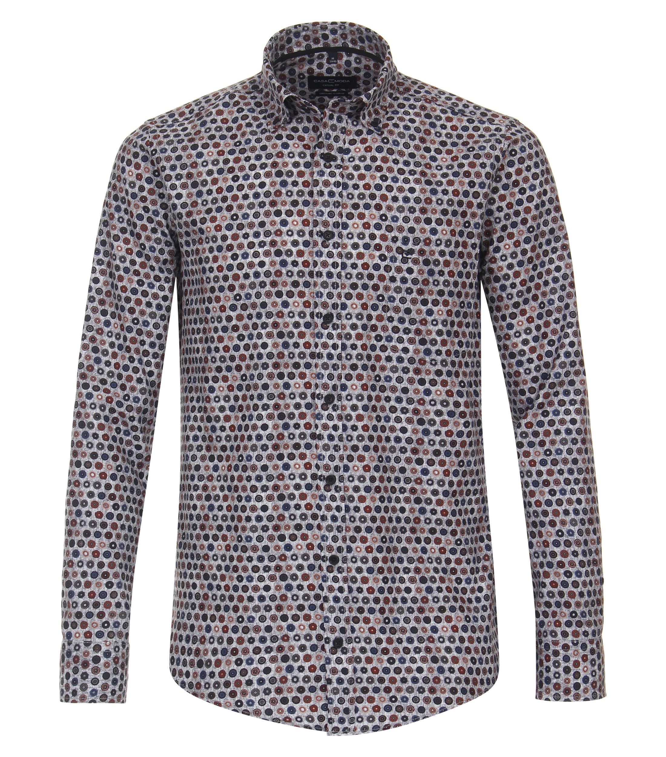 Casamoda Herren Hemd Casual fit Print