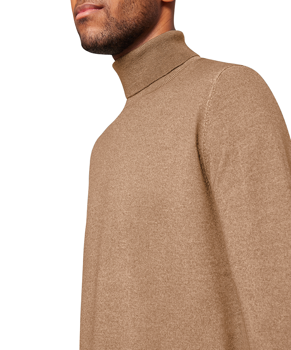 Pierre Cardin Rollkragenpullover Wolle - cornstalk
