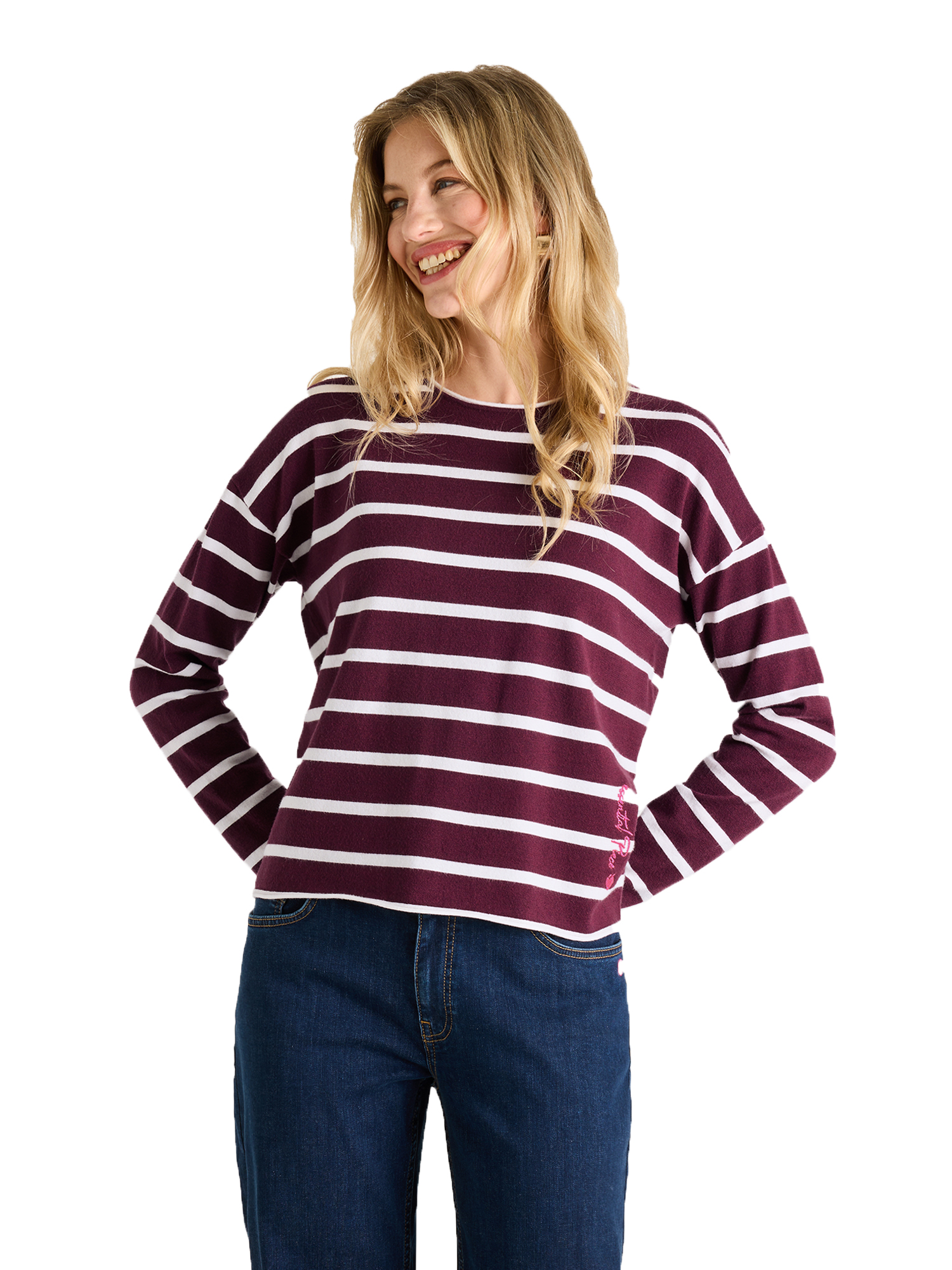 Lieblingsstück Damen‑Pullover mit Streifen