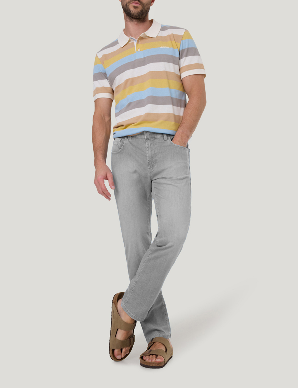 Pioneer Jeans Rando Megaflex - light grey