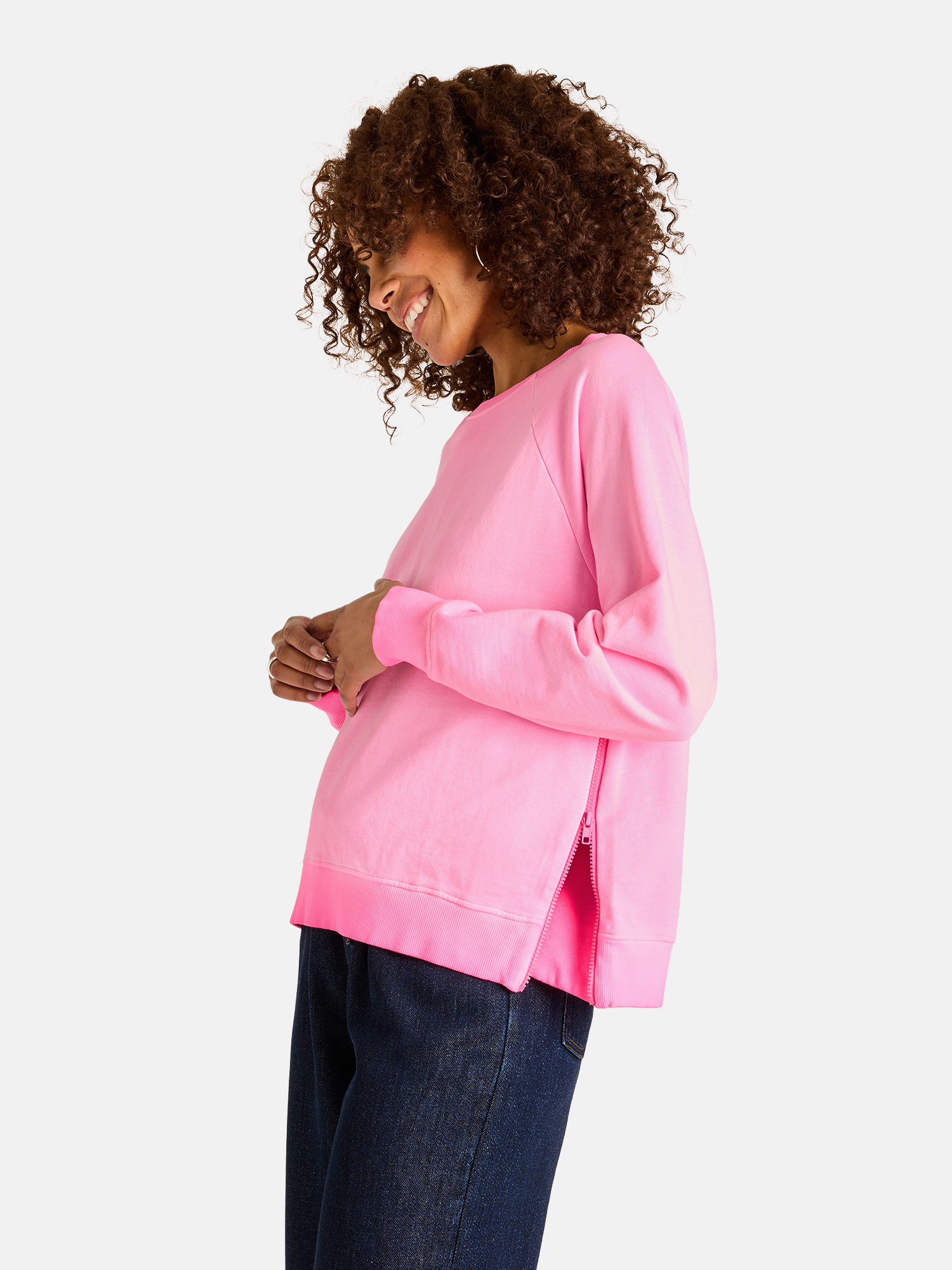 Lieblingsstück Damen‑Sweatshirt – Pink, Rundhals XS