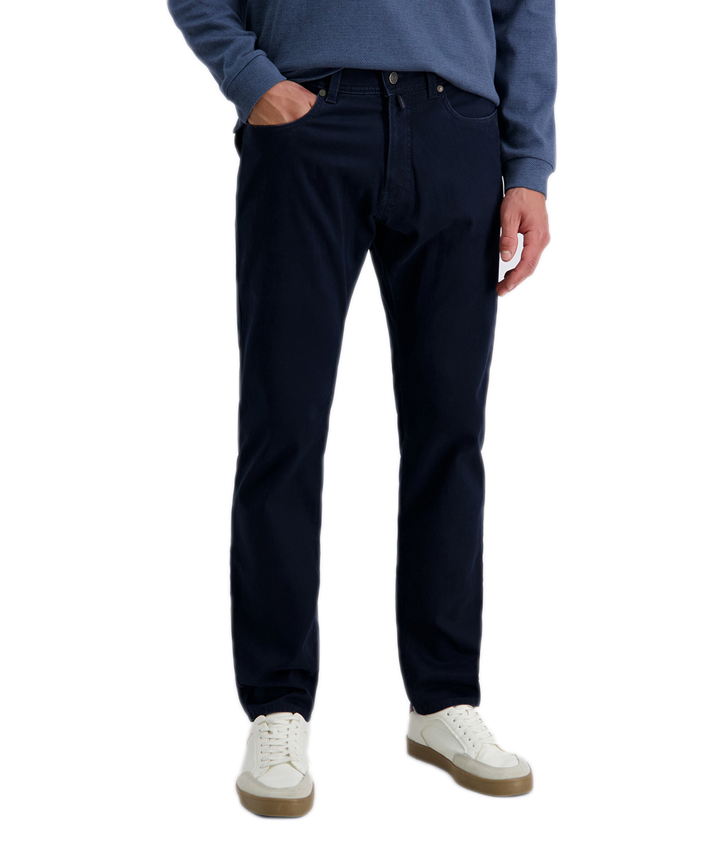Pierre Cardin Herren Jeans 5 Pocket Flachgewebe - dunkelblau
