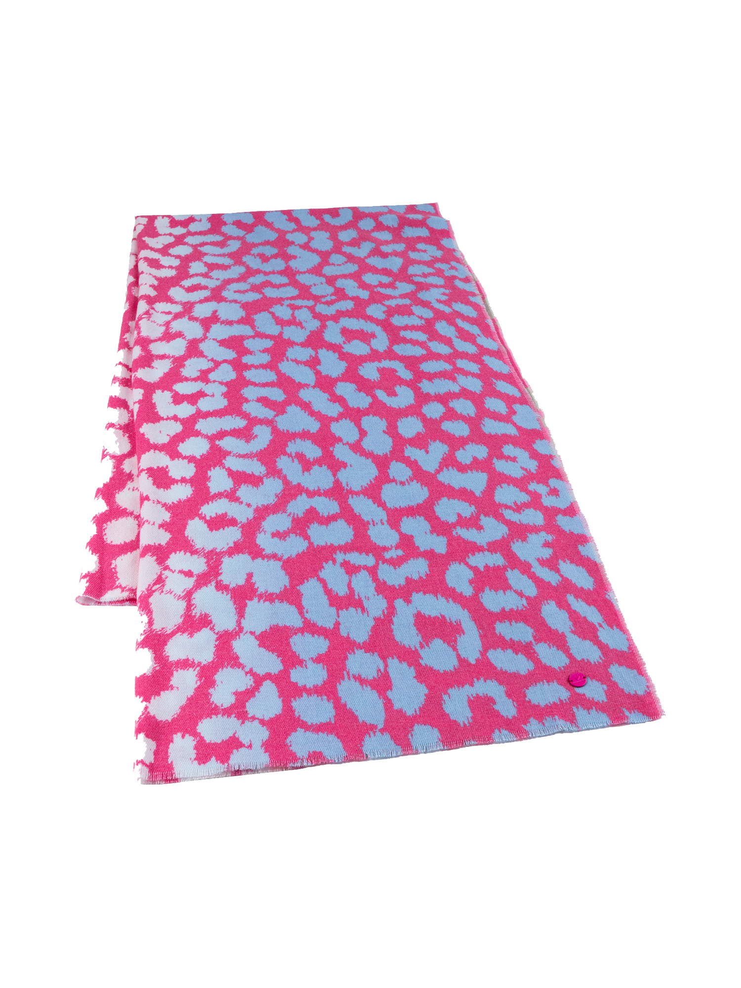Lieblingsstück Damen Schal – Leo‑Muster Pink / Hellblau