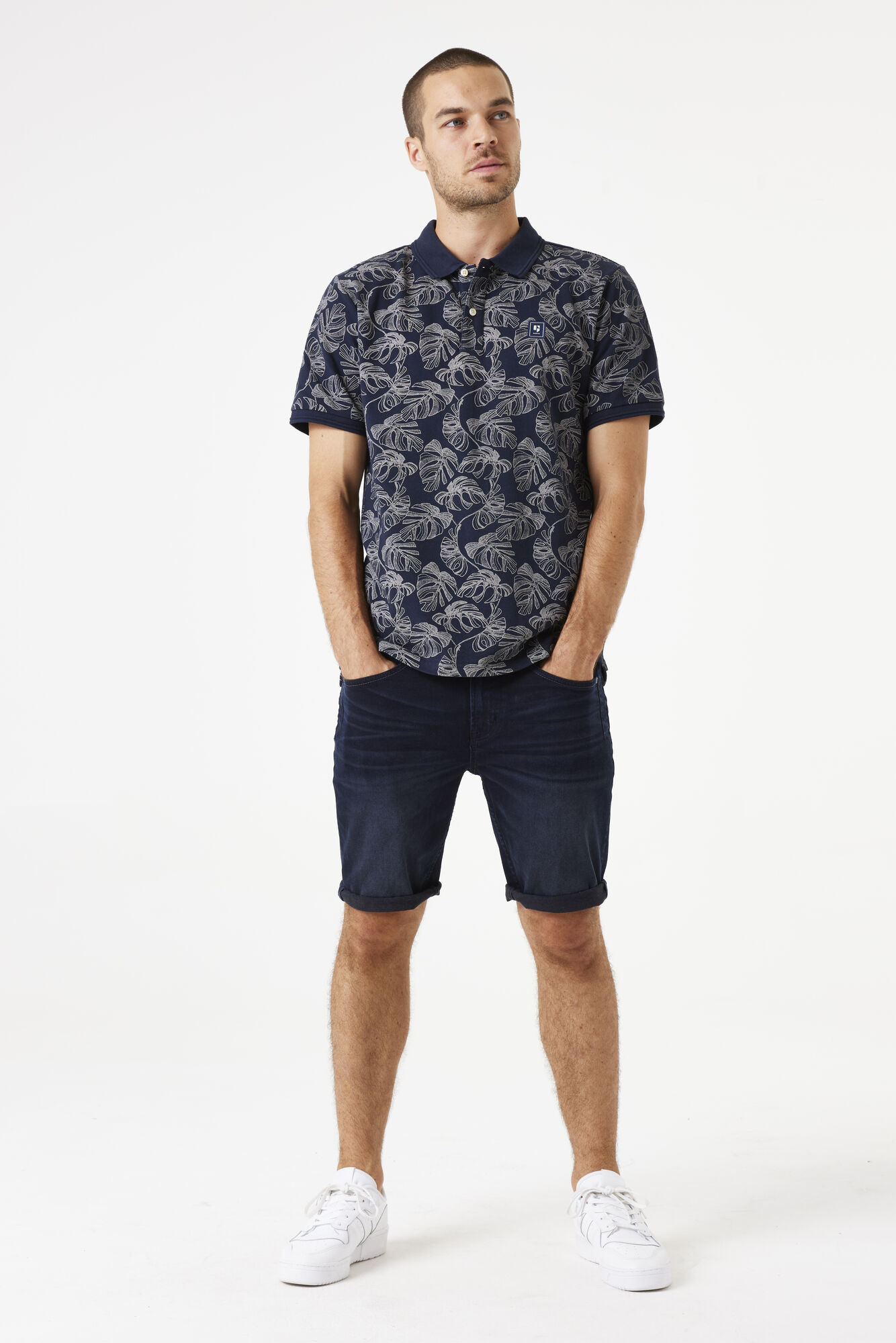 Garcia Herren Poloshirt - deep ink XL