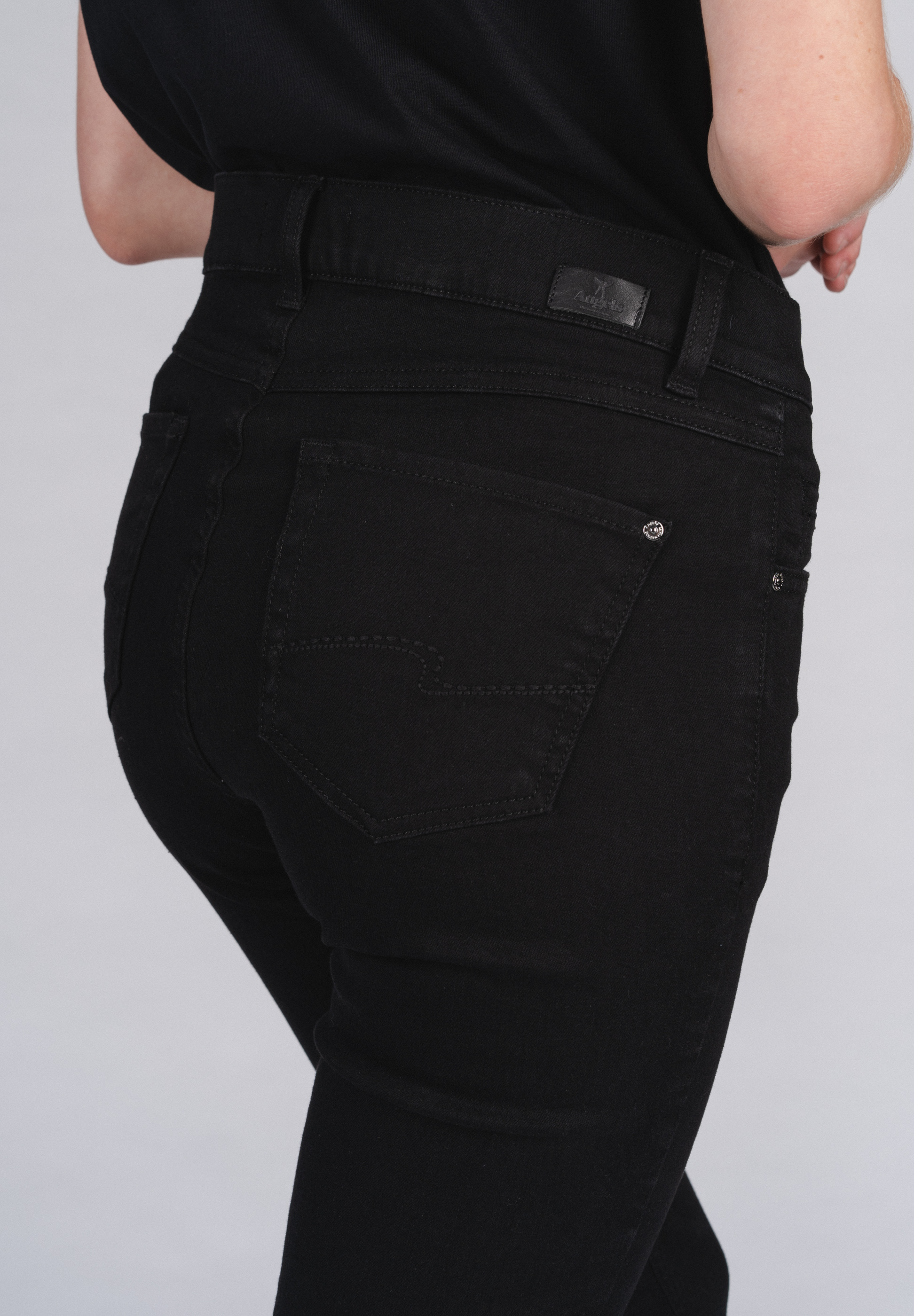 Angels Damen Jeans Ornella 7/8 Länge - schwarz