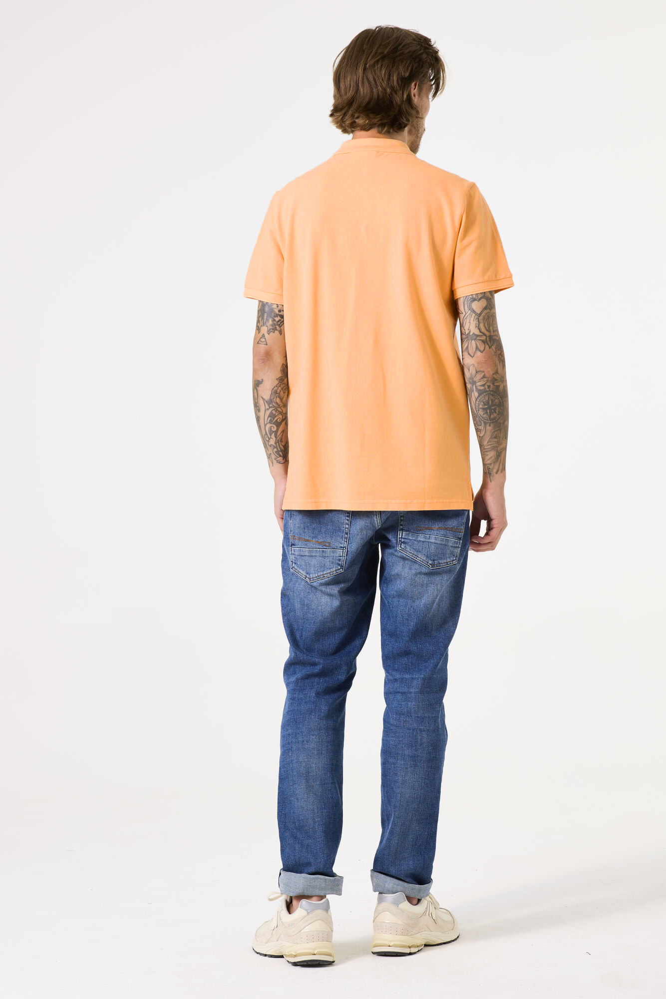 Garcia Herren Poloshirt - apricot XL