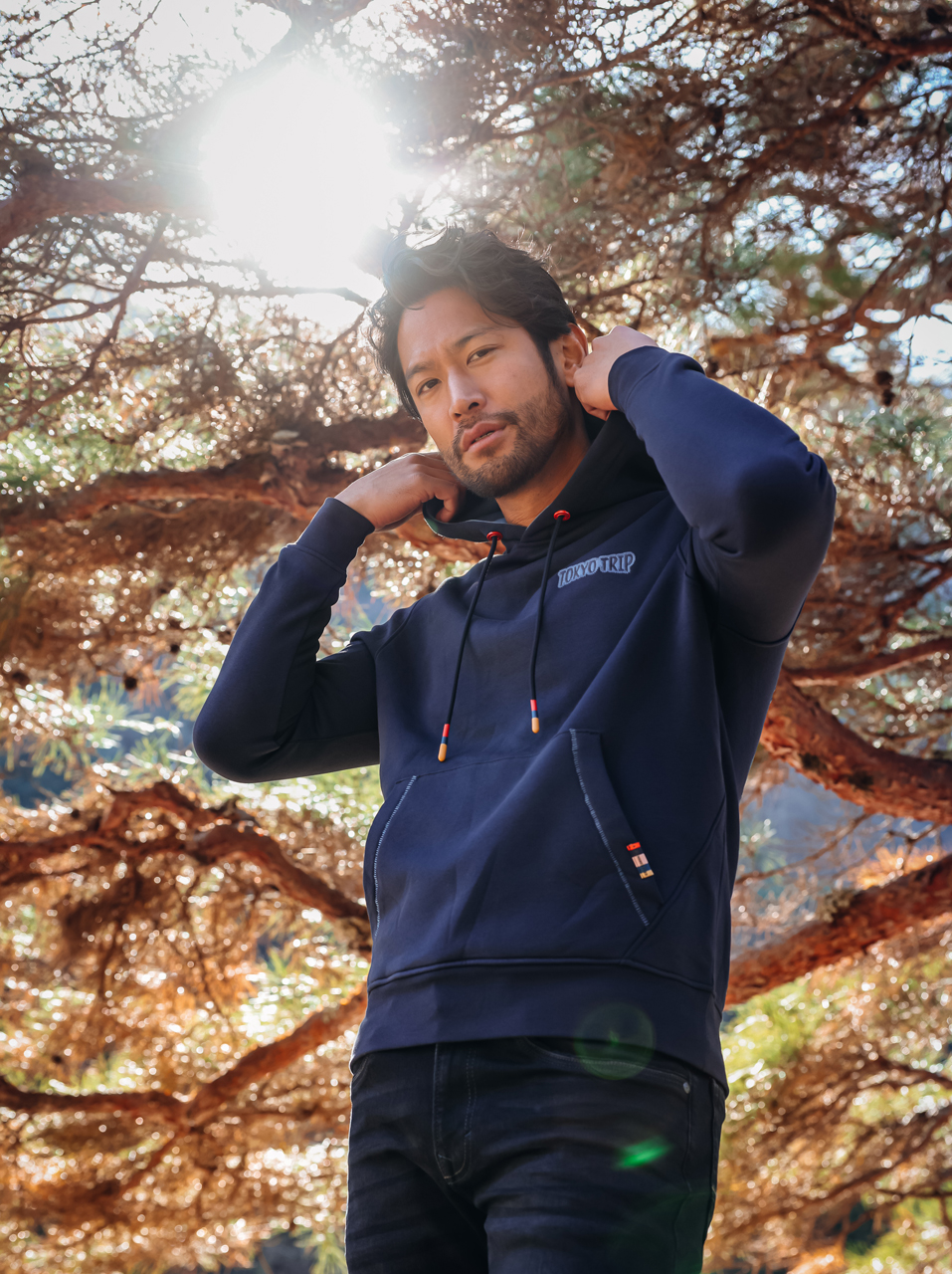 A Fish Named Fred Hoodie – Tokyo Trip, Navy XXL